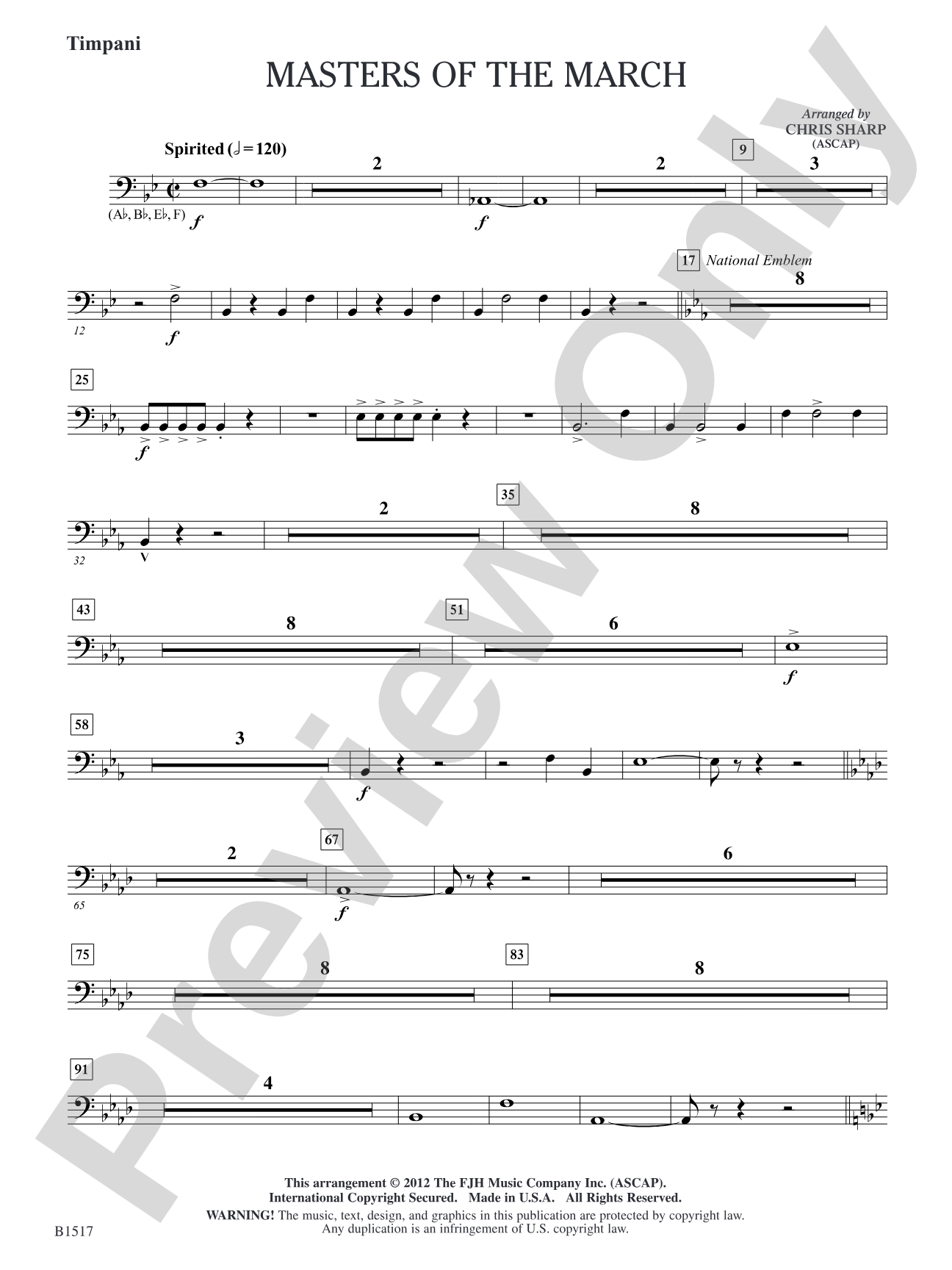 Master of the March: Timpani