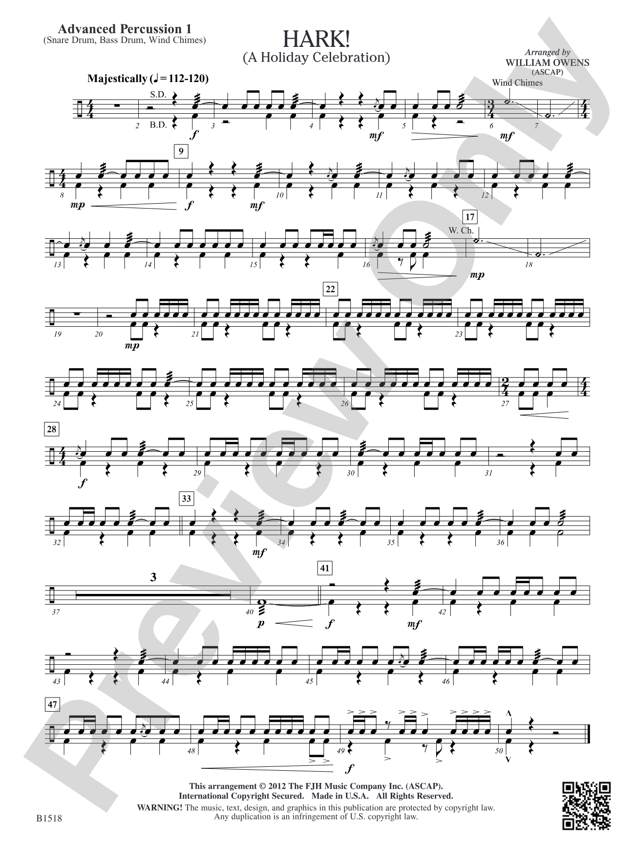 Hark!: Advanced Percussion 1