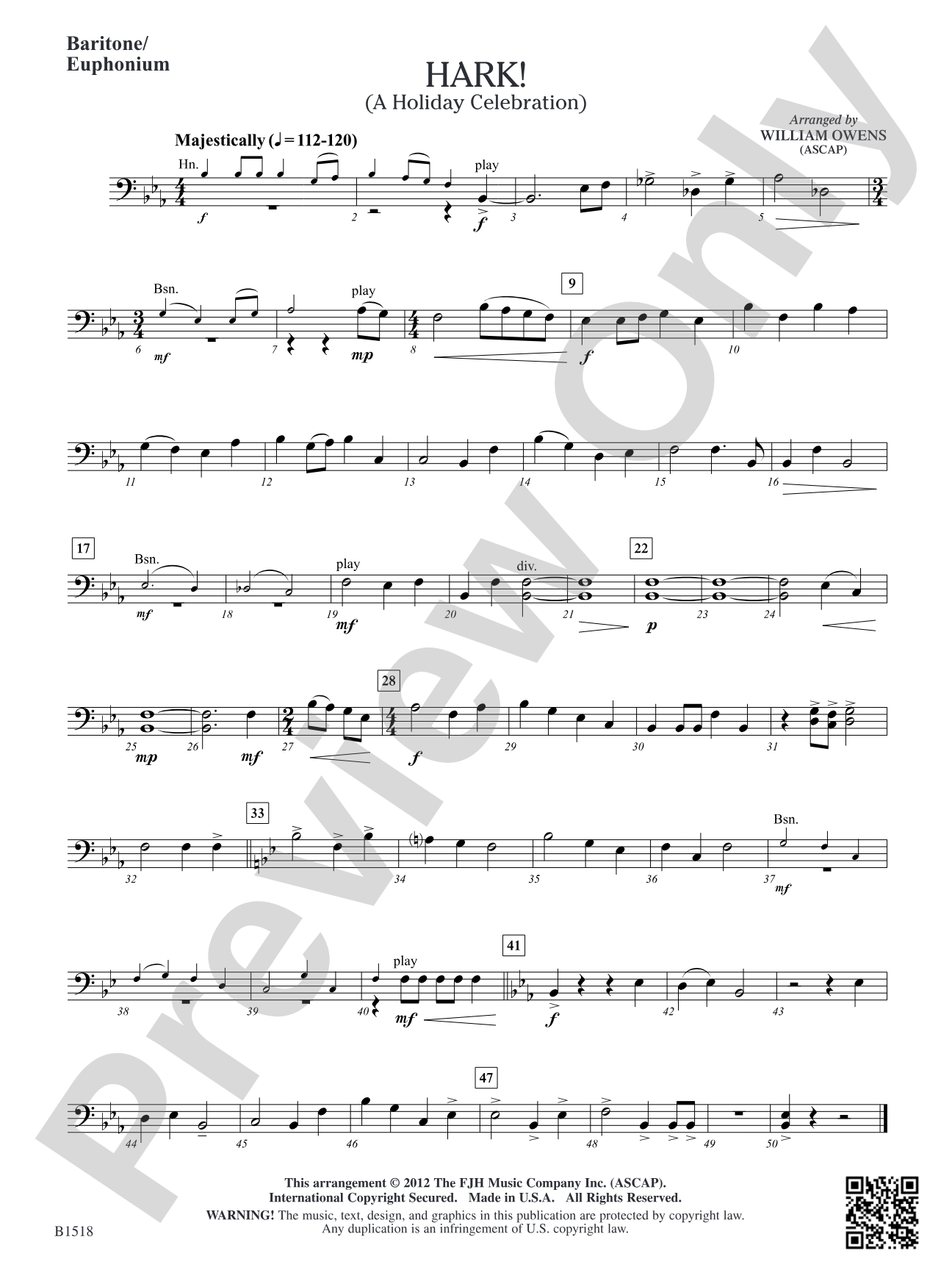 Hark!: Baritone/Euphonium