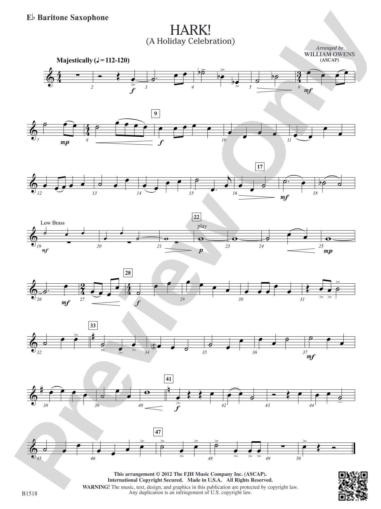 Hark!: E-flat Baritone Saxophone