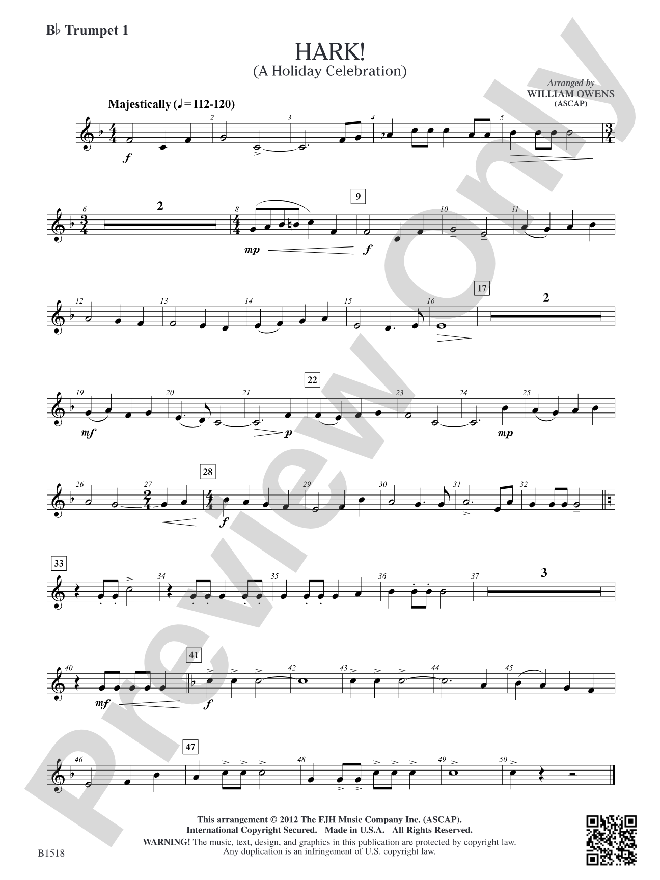 Hark!: B-flat Trumpet 1