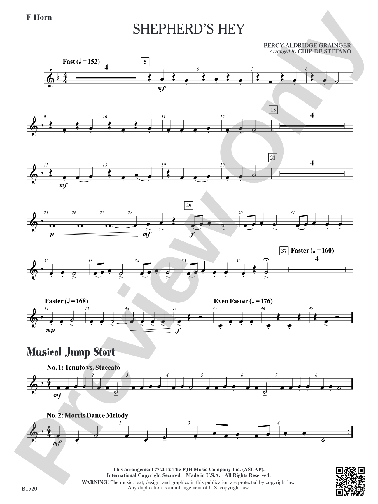 Shepherd's Hey: F Horn