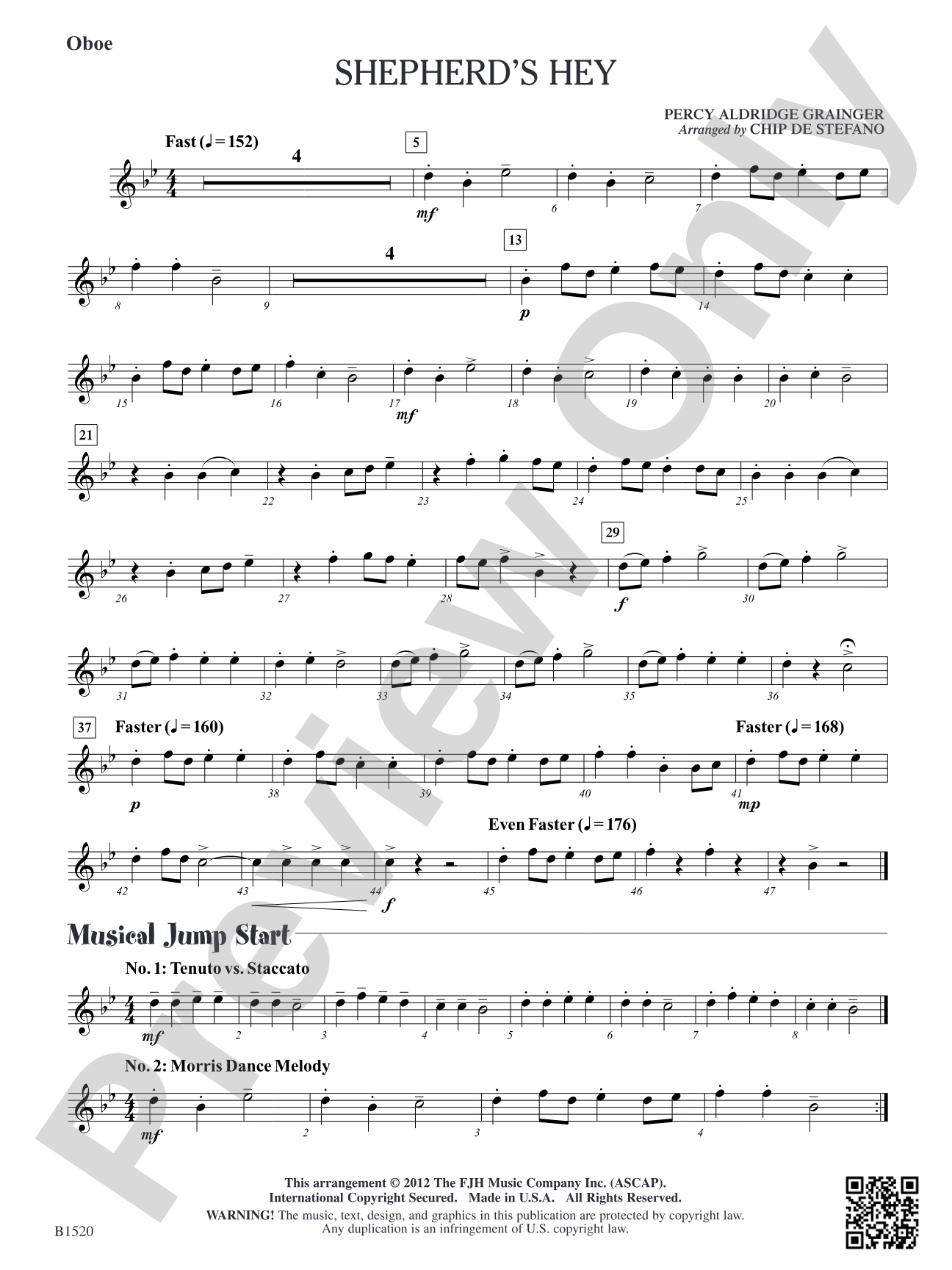 Shepherd's Hey: Oboe