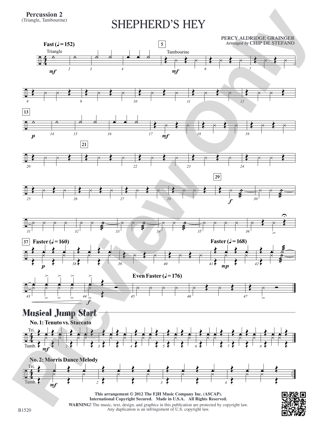 Shepherd's Hey: Percussion 2