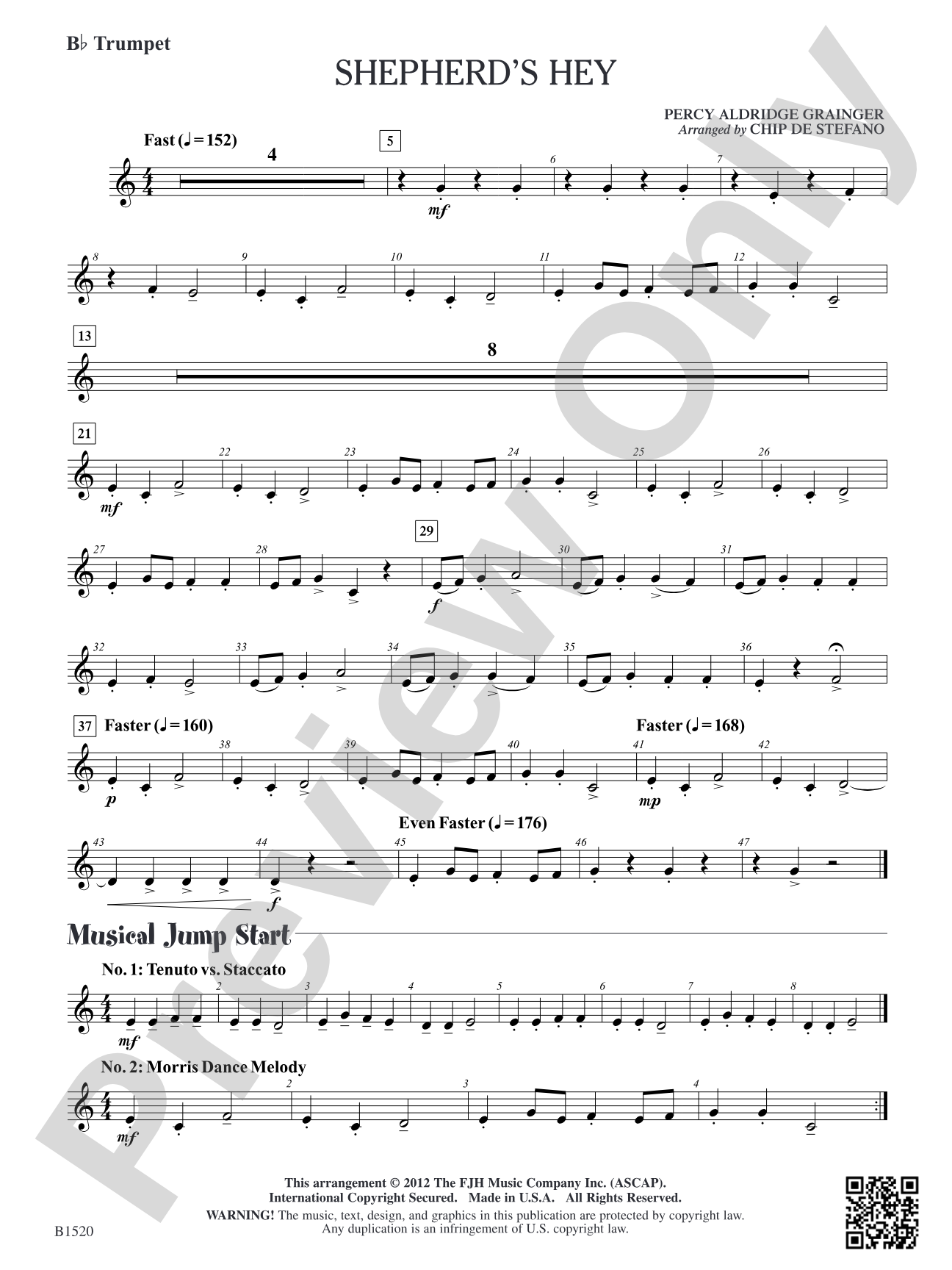 Shepherd's Hey: B-flat Trumpet