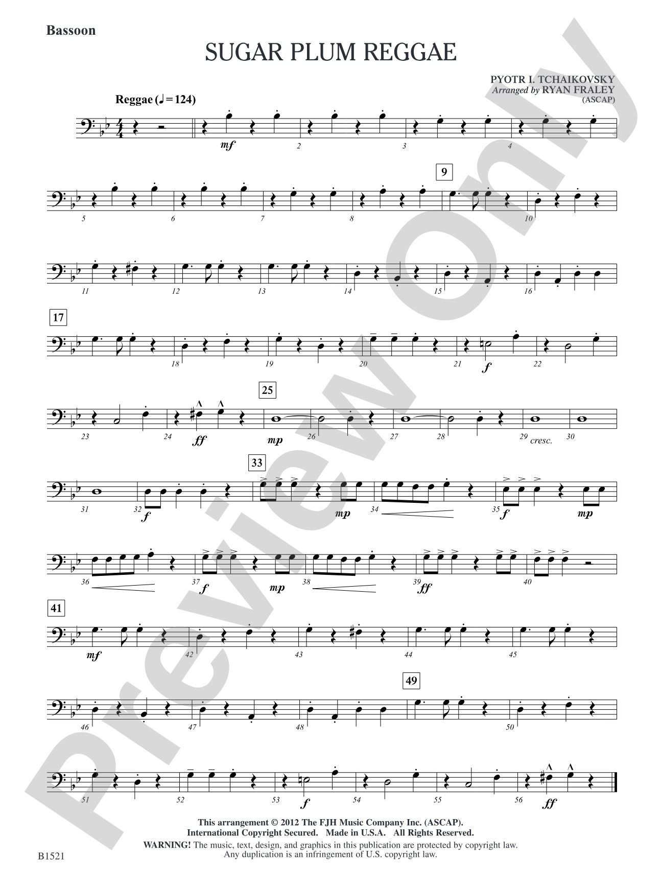 Sugar Plum Reggae: Bassoon