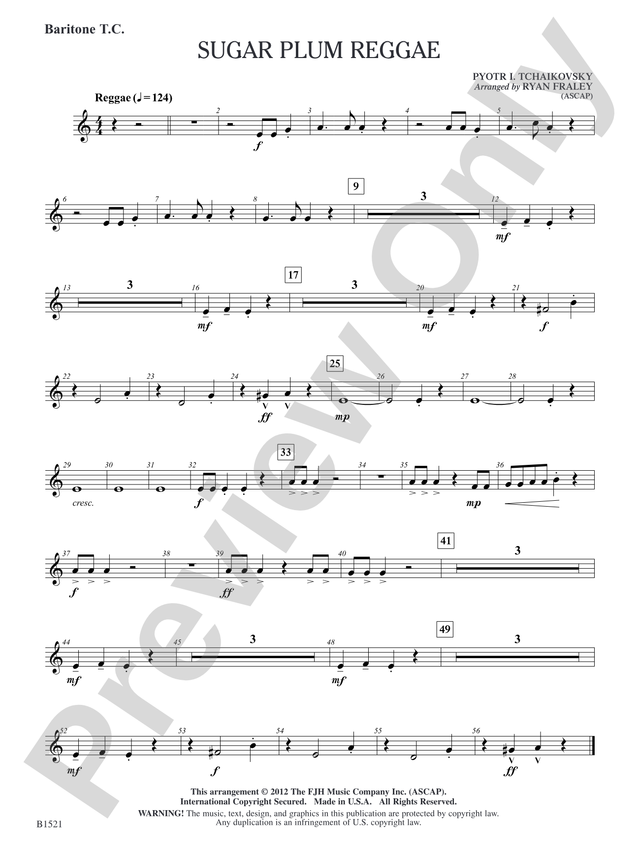 Sugar Plum Reggae: Baritone T.C.