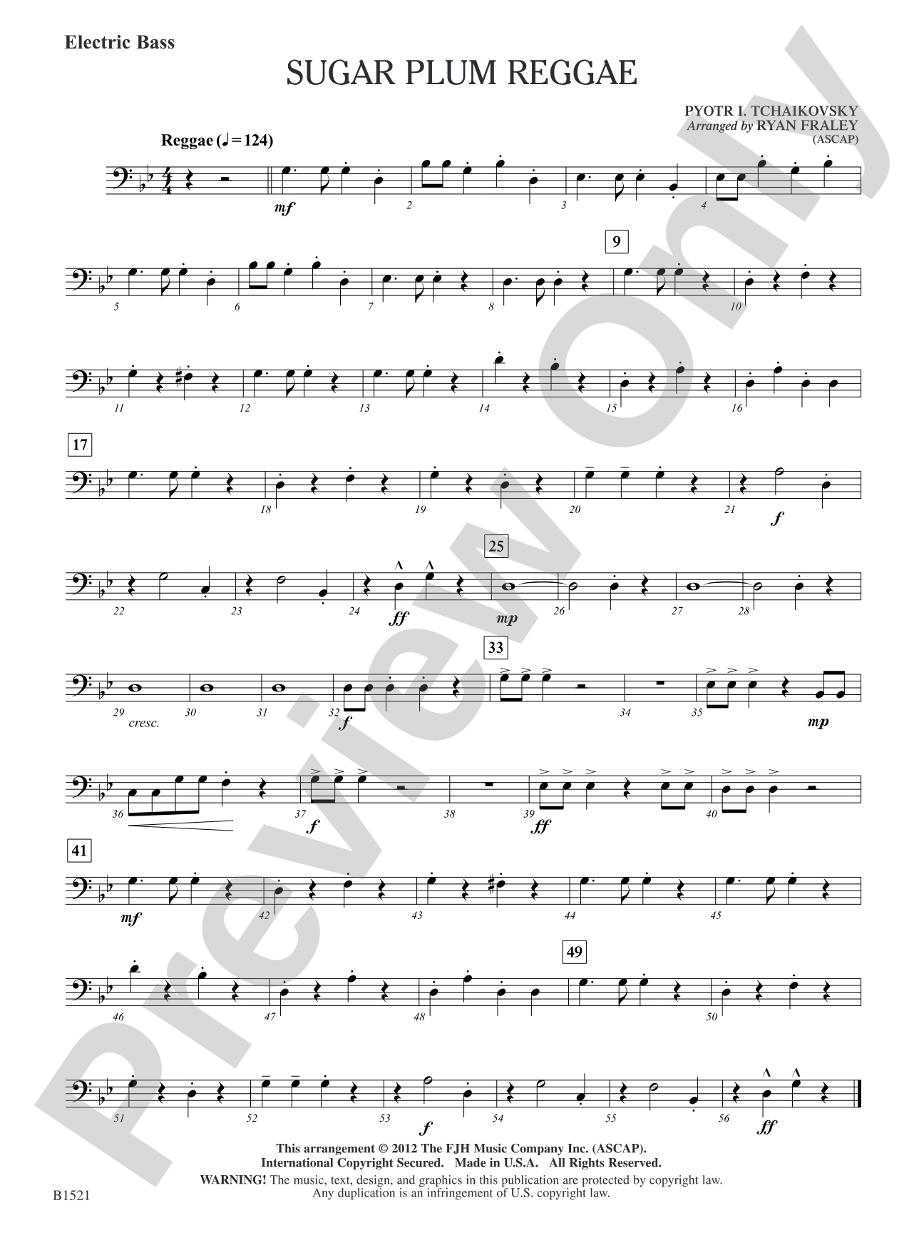 Sugar Plum Reggae: Electric Bass