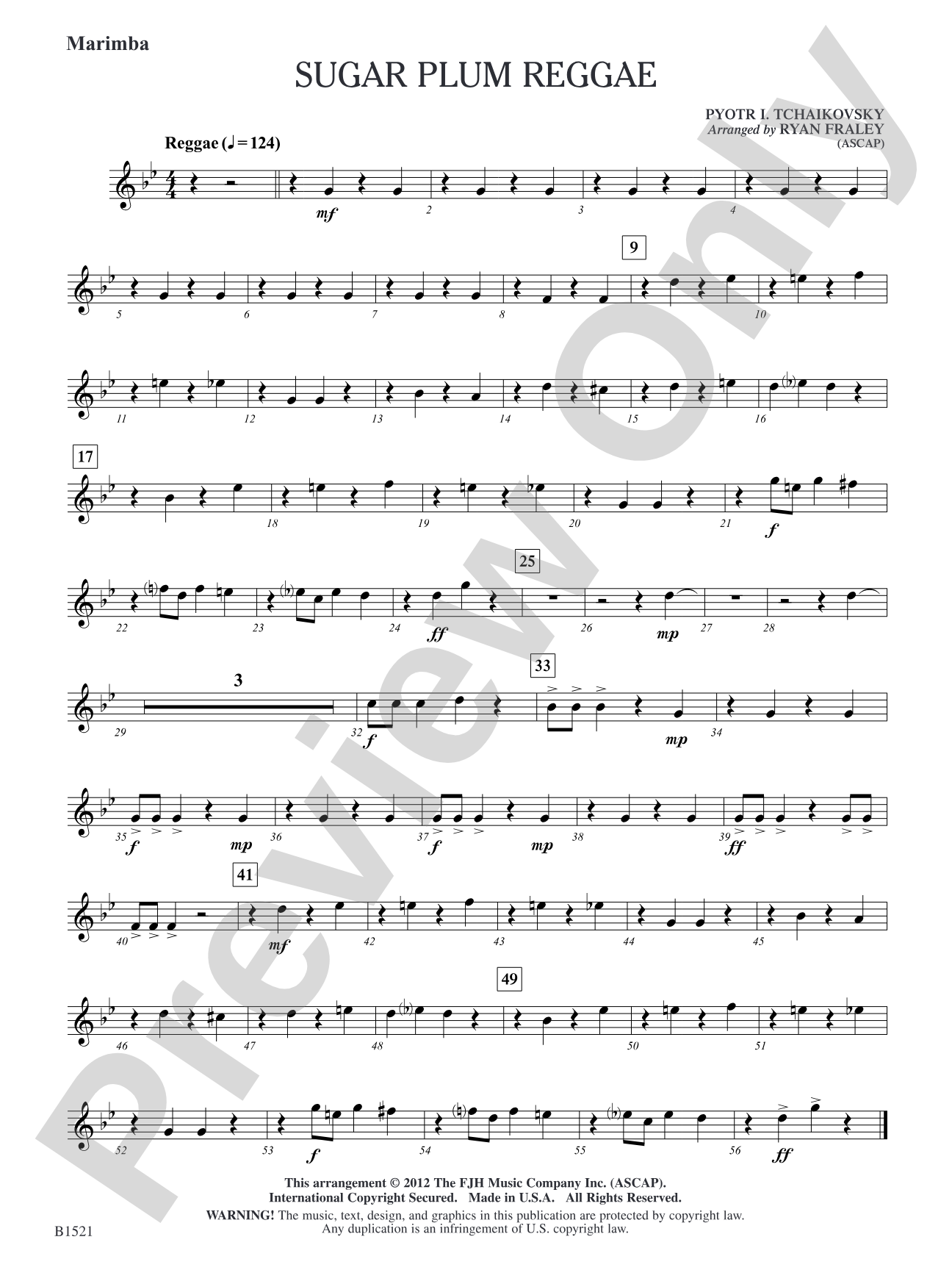 Sugar Plum Reggae: Marimba