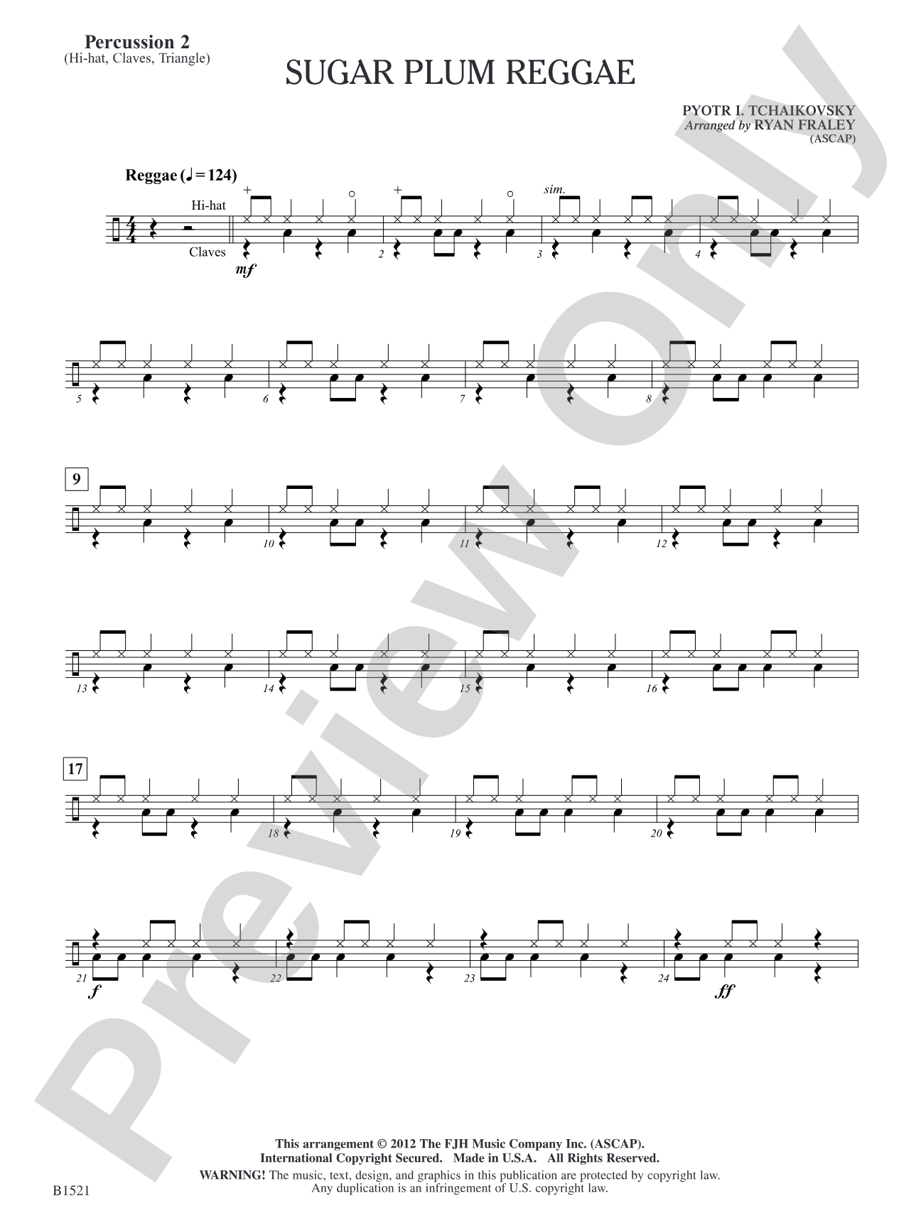 Sugar Plum Reggae: Percussion 2