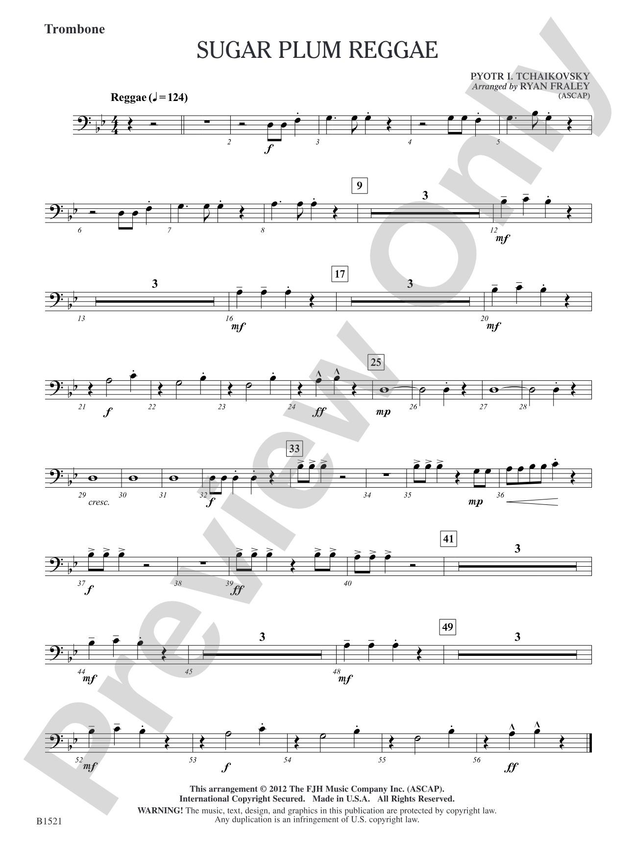 Sugar Plum Reggae: Trombone