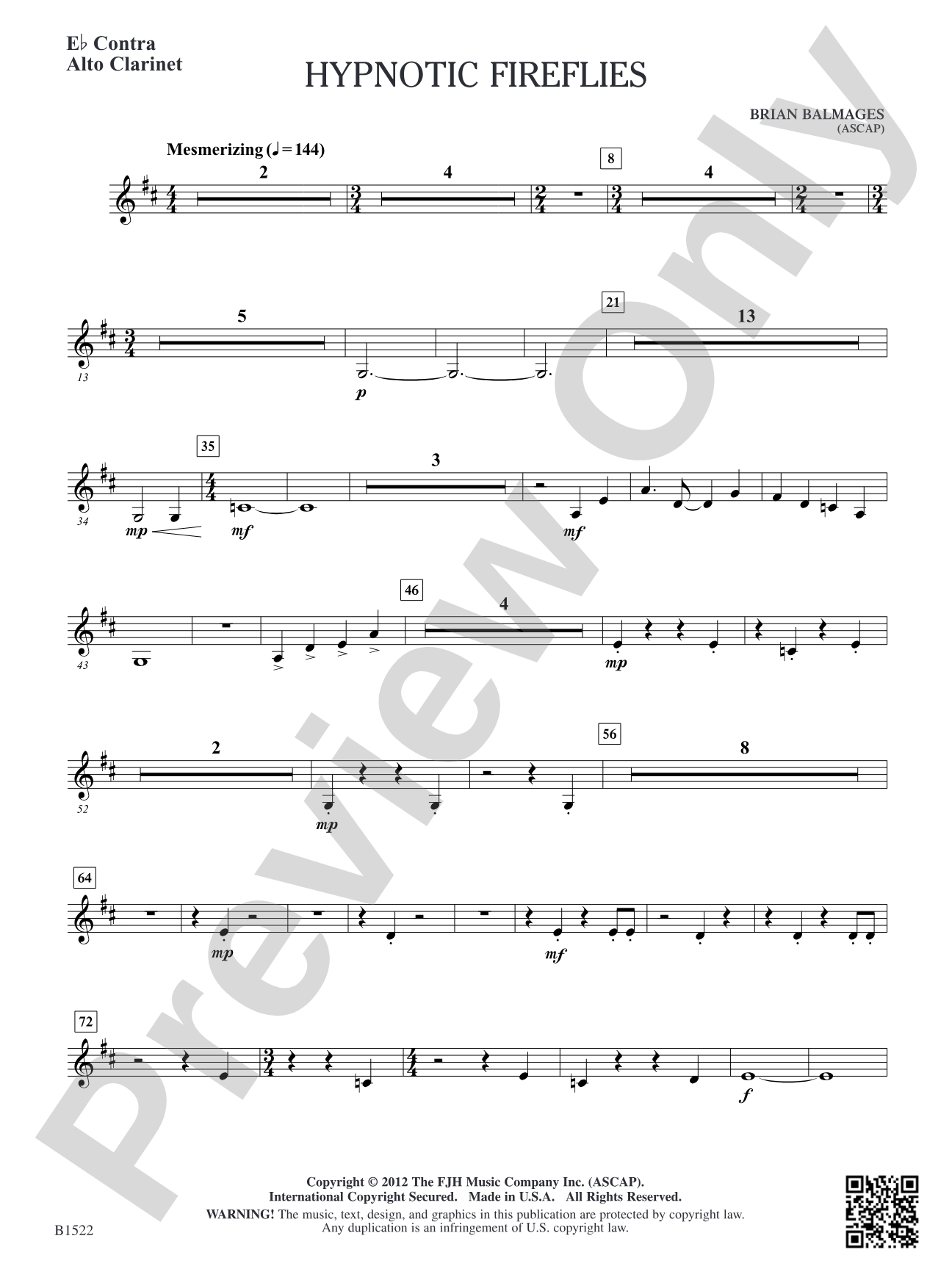 Hypnotic Fireflies: E-flat Contra Alto Clarinet