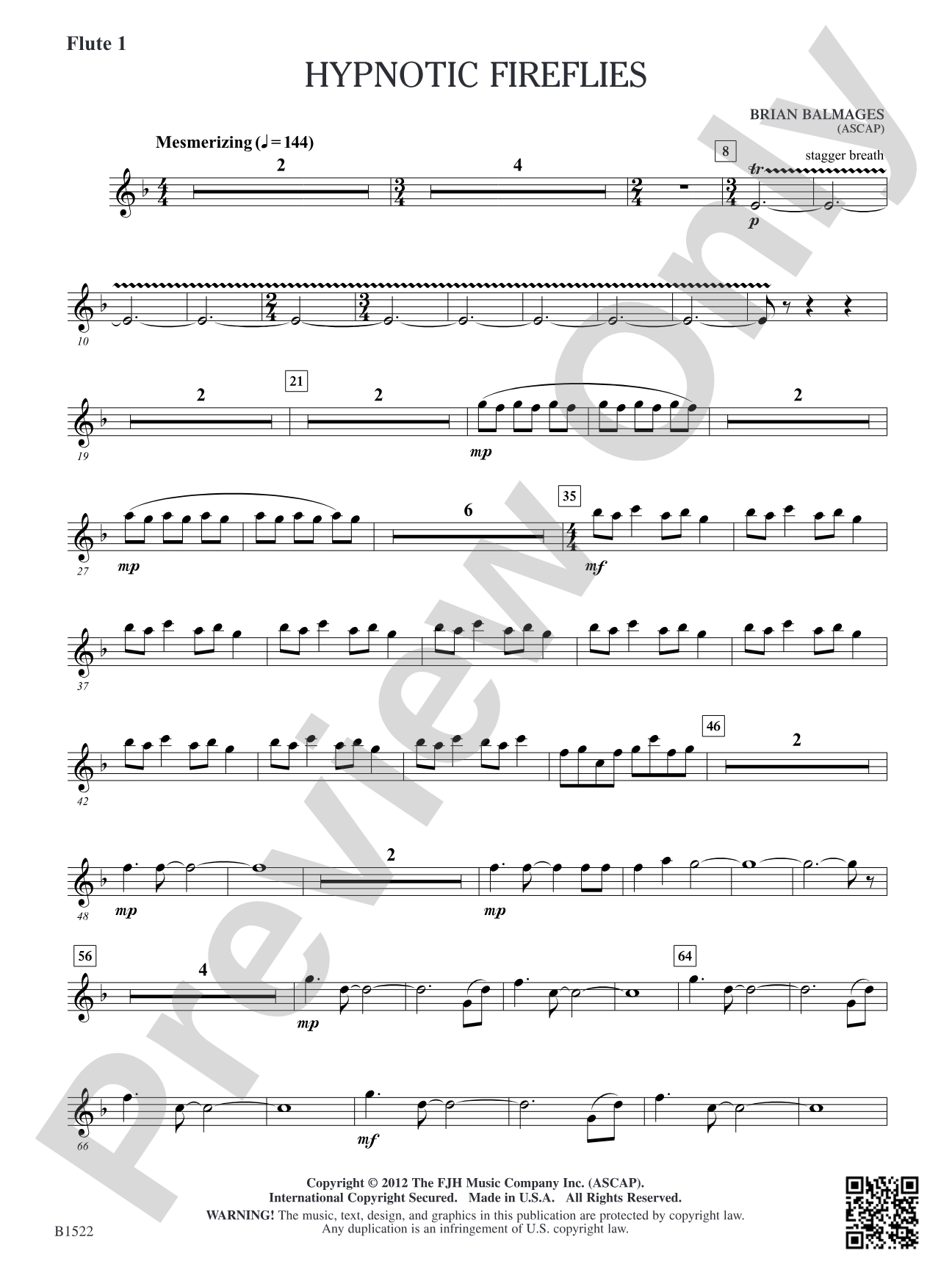 Hypnotic Fireflies: Flute 1