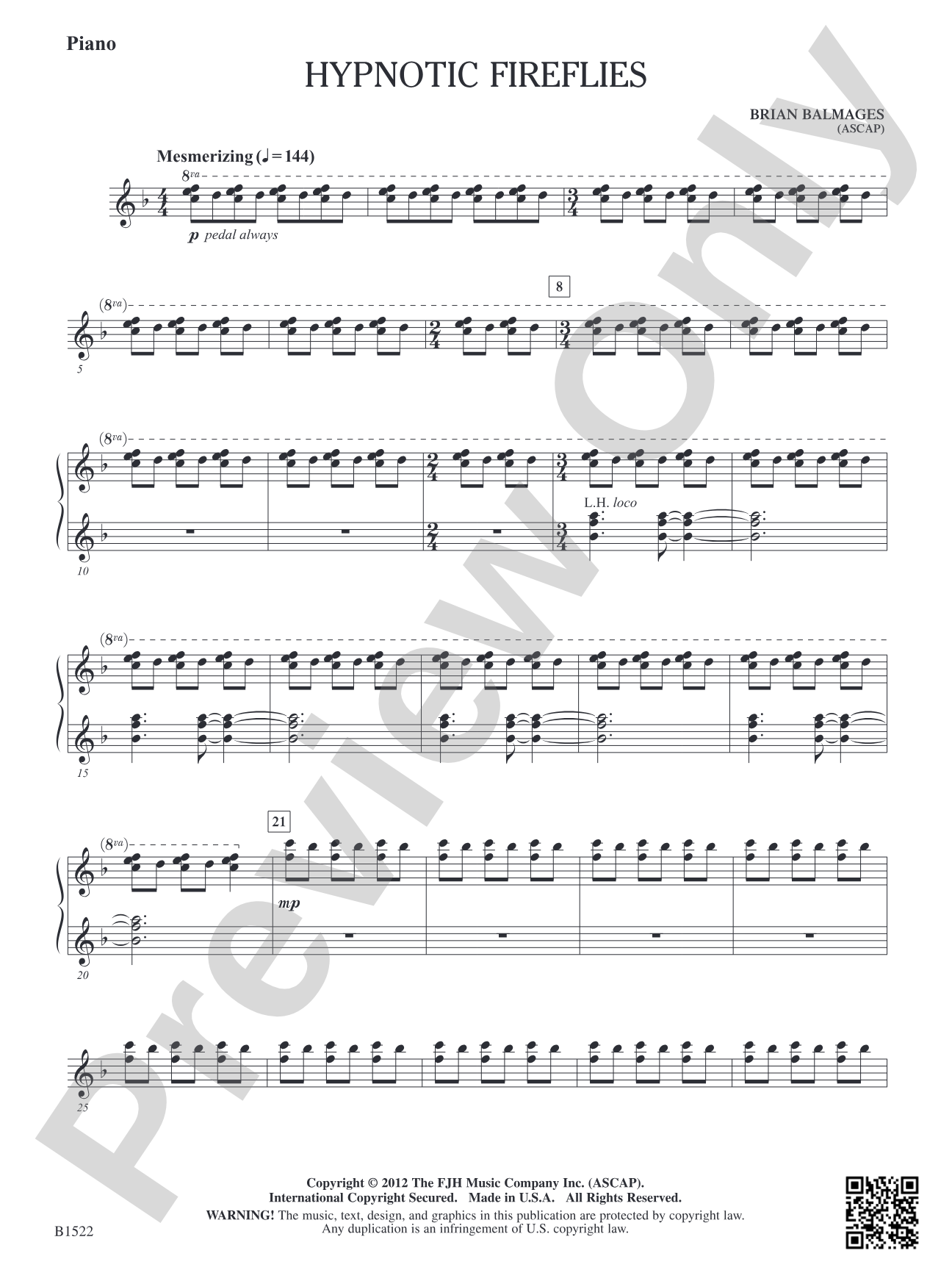 Hypnotic Fireflies: Piano