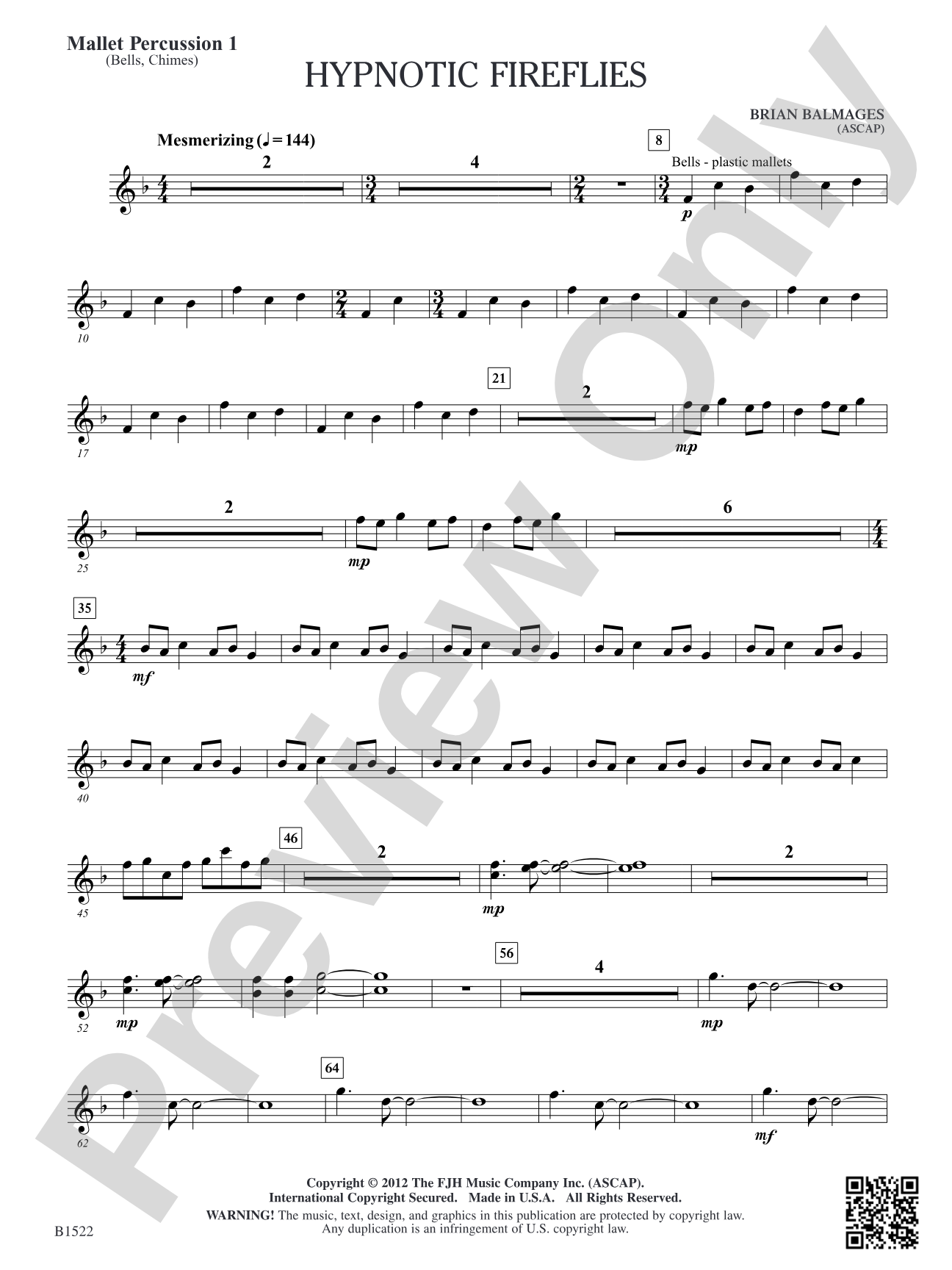 Hypnotic Fireflies: Mallet Percussion 1