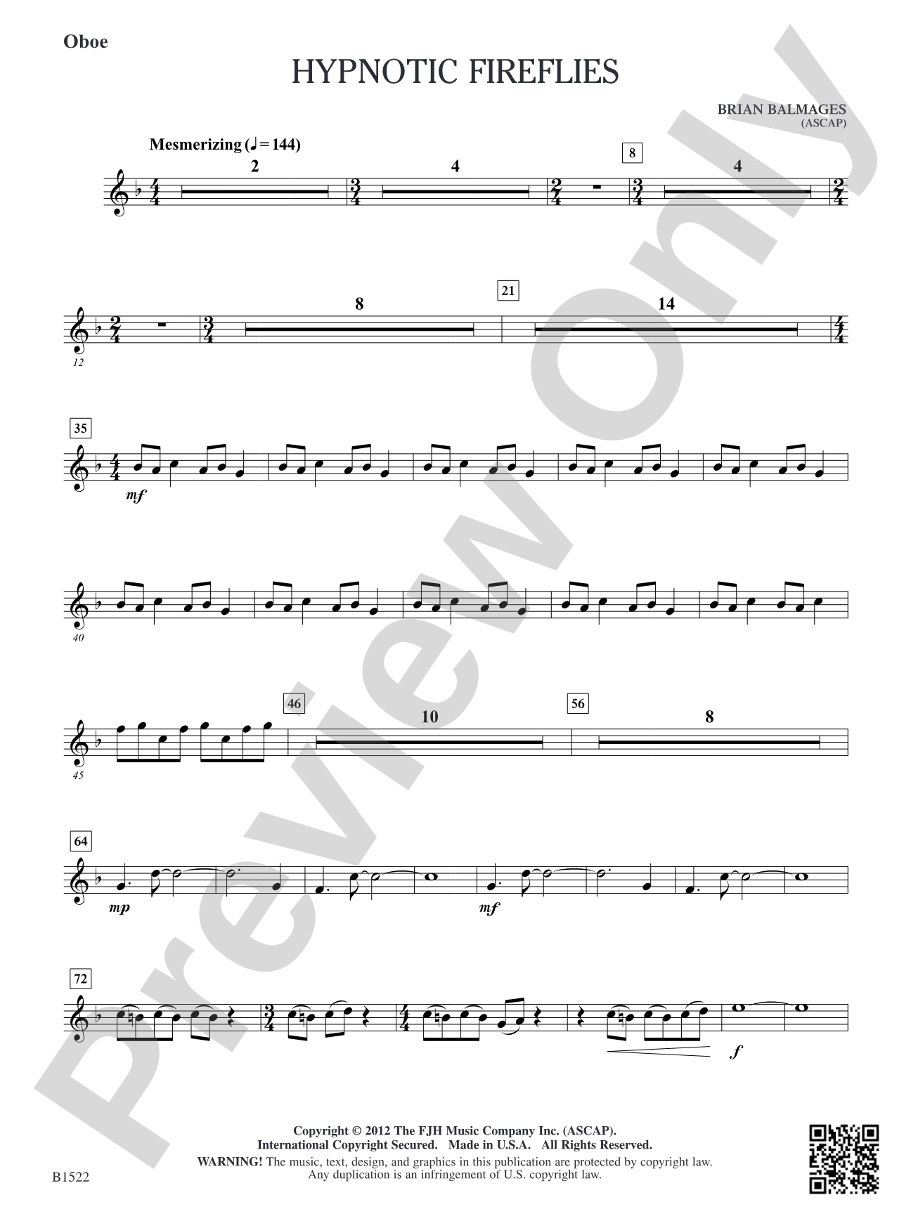 Hypnotic Fireflies: Oboe