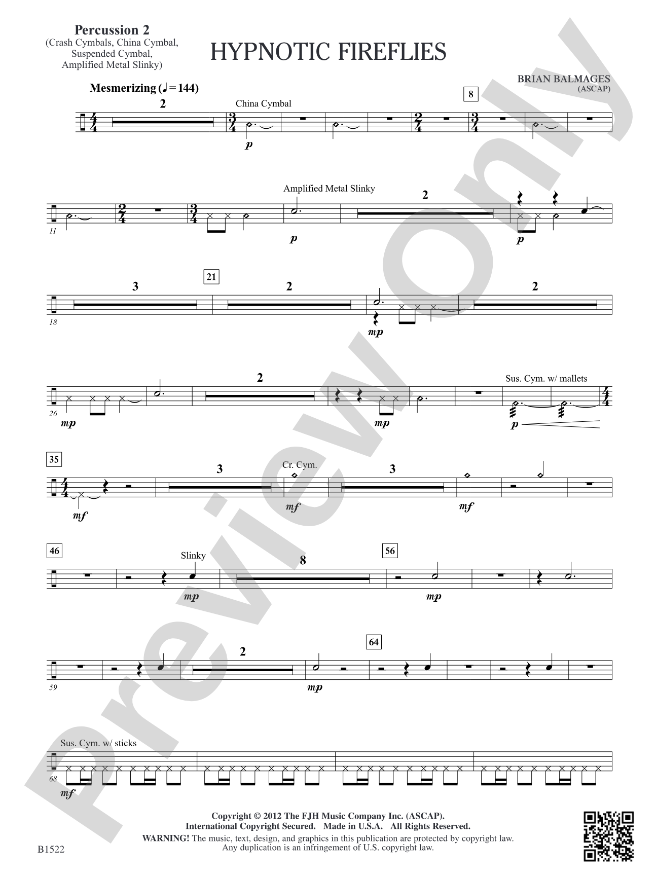 Hypnotic Fireflies: Percussion 2