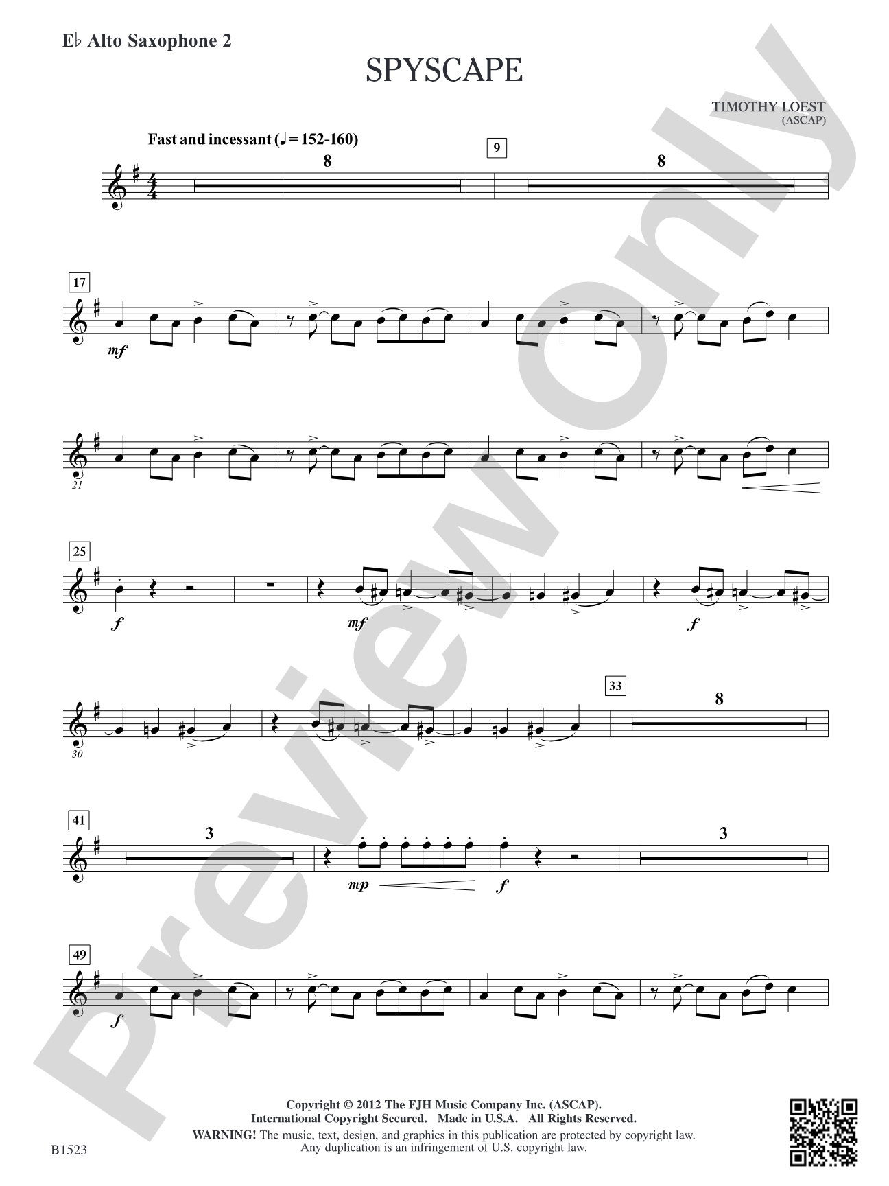 Spyscape: E-flat Alto Saxophone 2