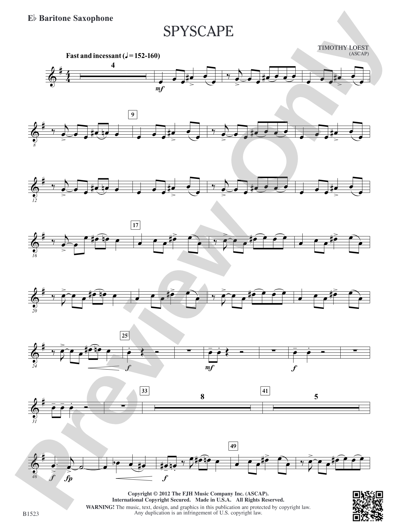 Spyscape: E-flat Baritone Saxophone