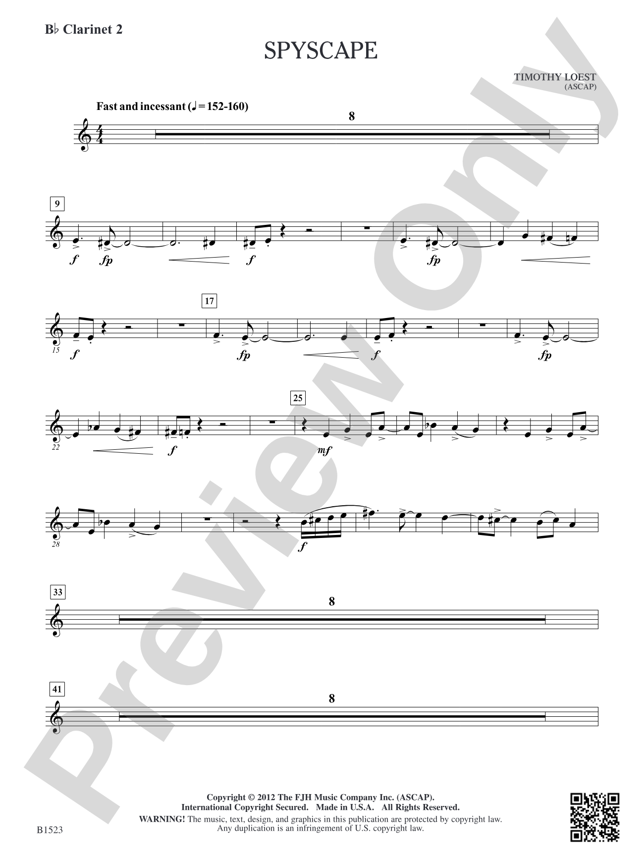 Spyscape: B-flat Clarinet 2