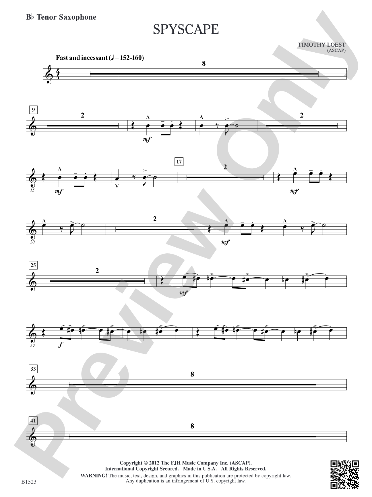 Spyscape: B-flat Tenor Saxophone