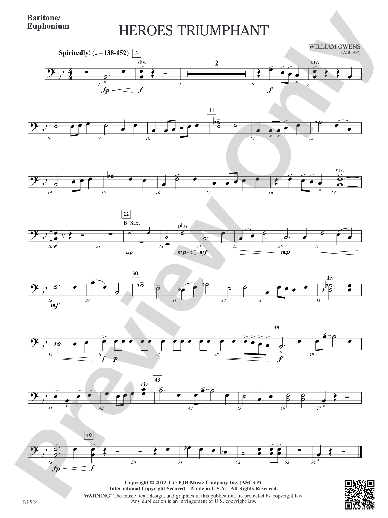 Heroes Triumphant: Baritone/Euphonium