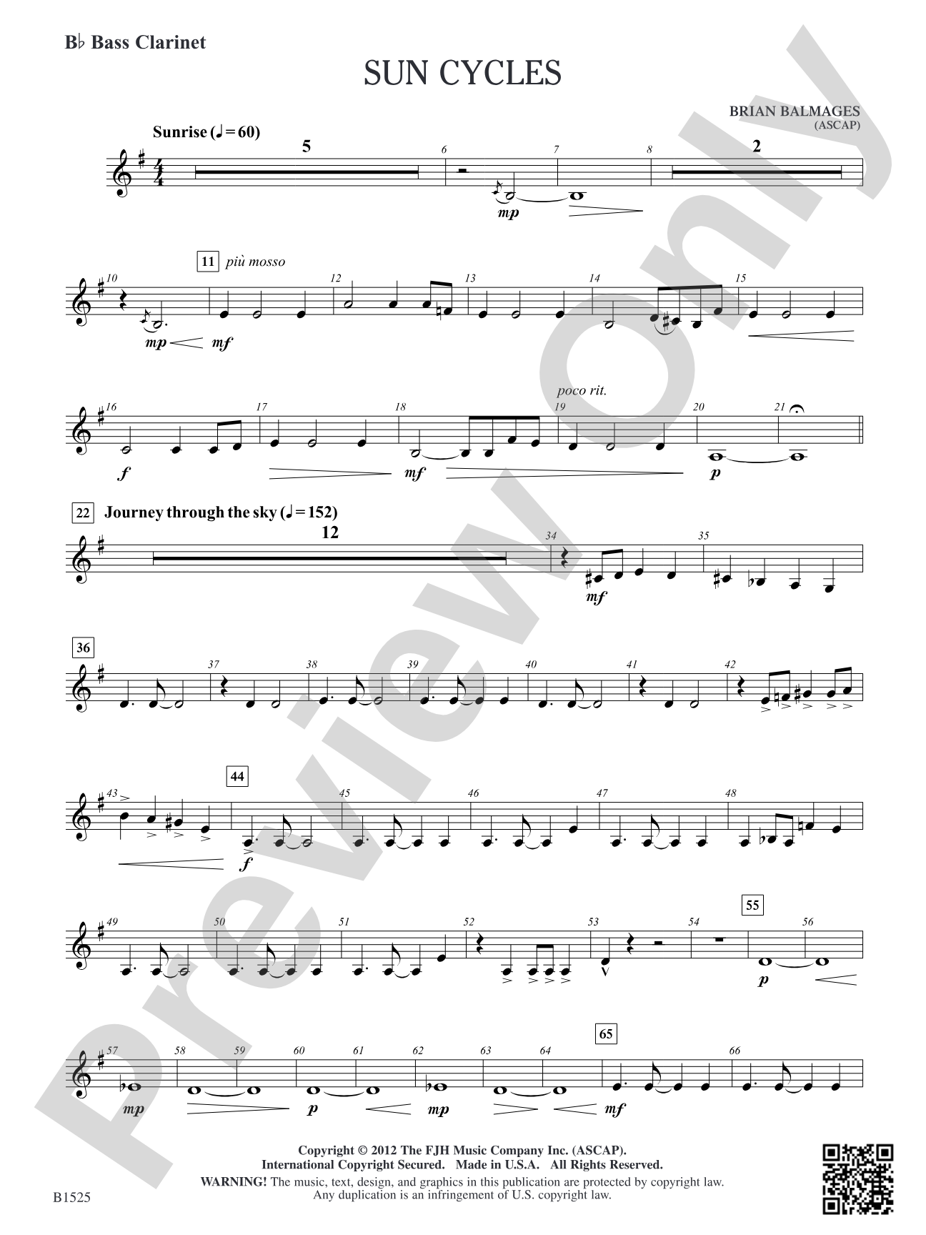 Sun Cycles: B-flat Bass Clarinet