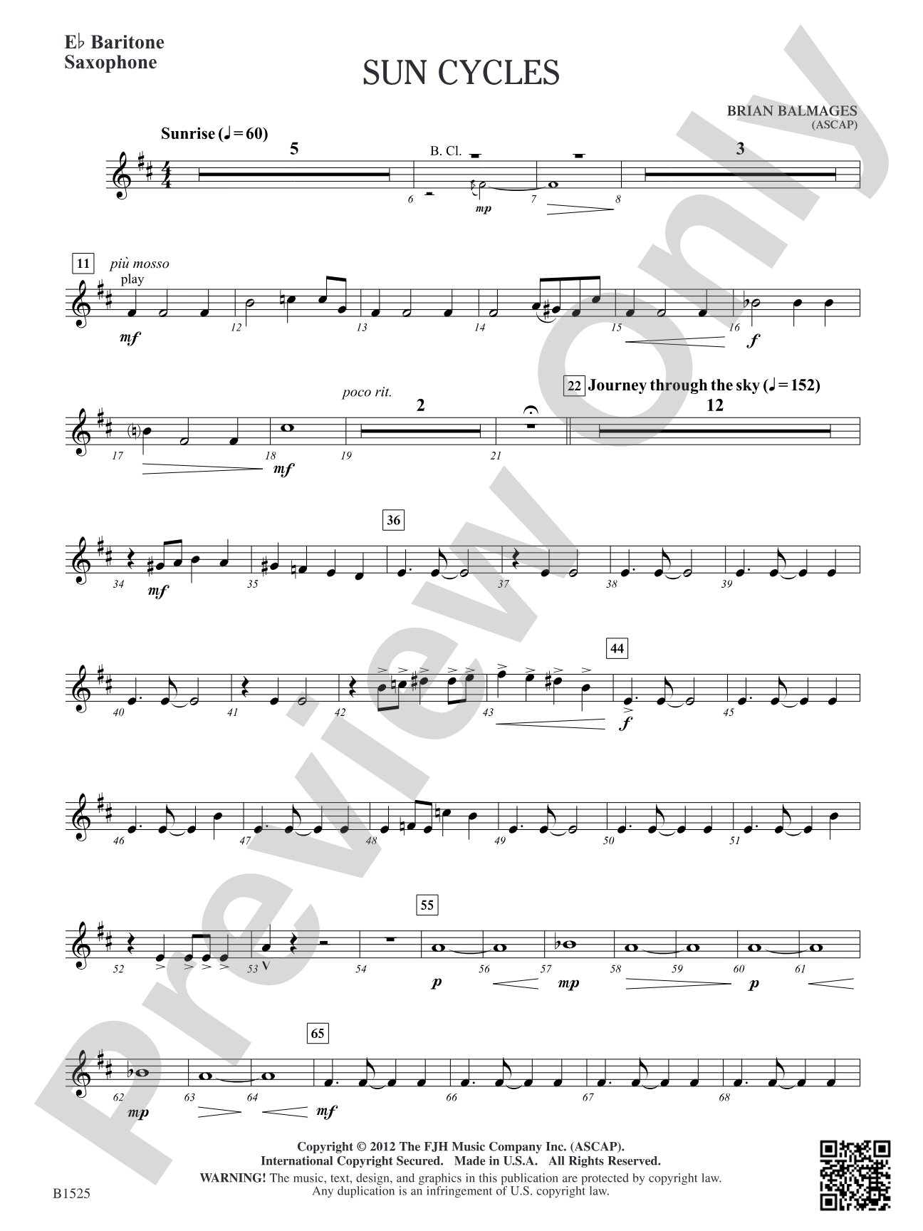 Sun Cycles: E-flat Baritone Saxophone