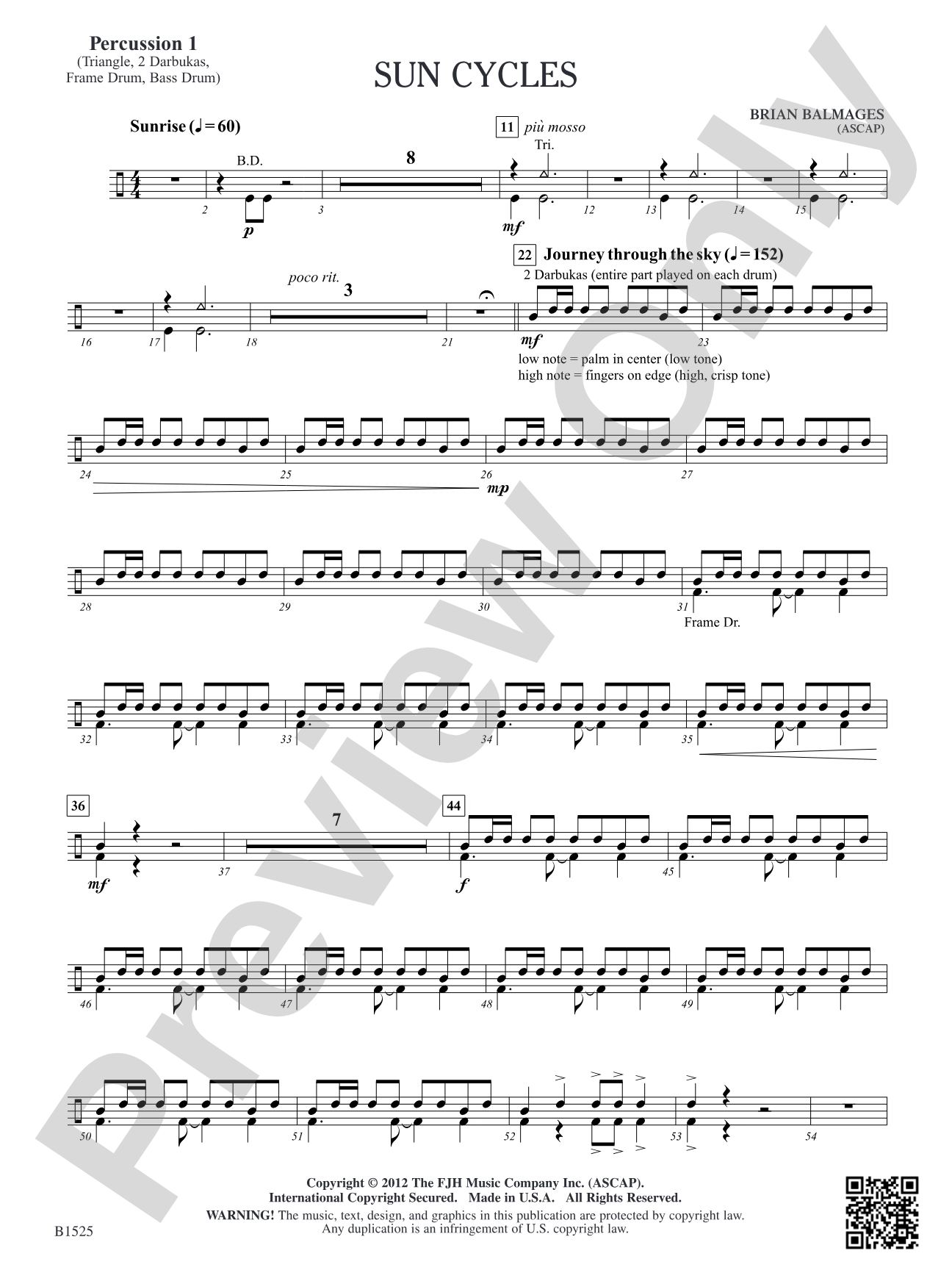 Sun Cycles: Percussion 1