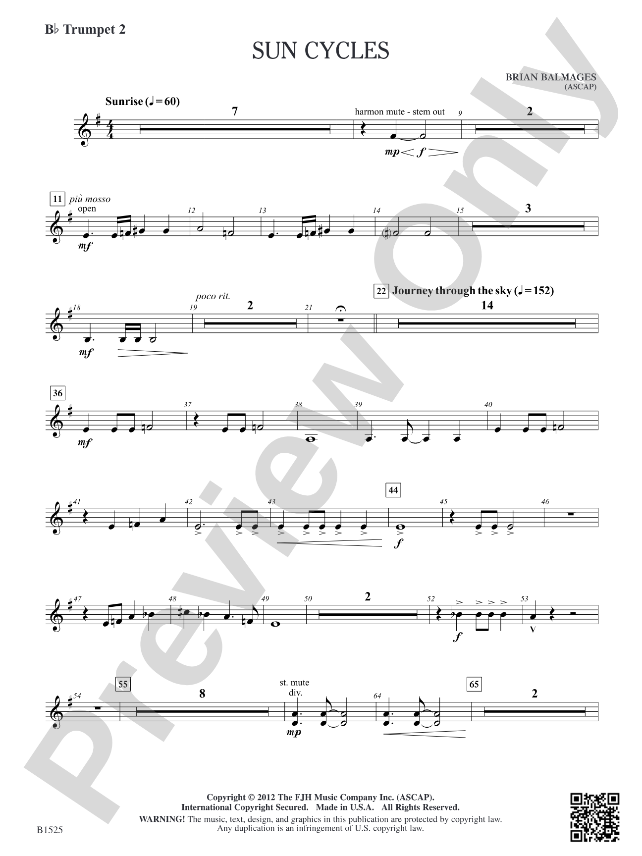 Sun Cycles: B-flat Trumpet 2