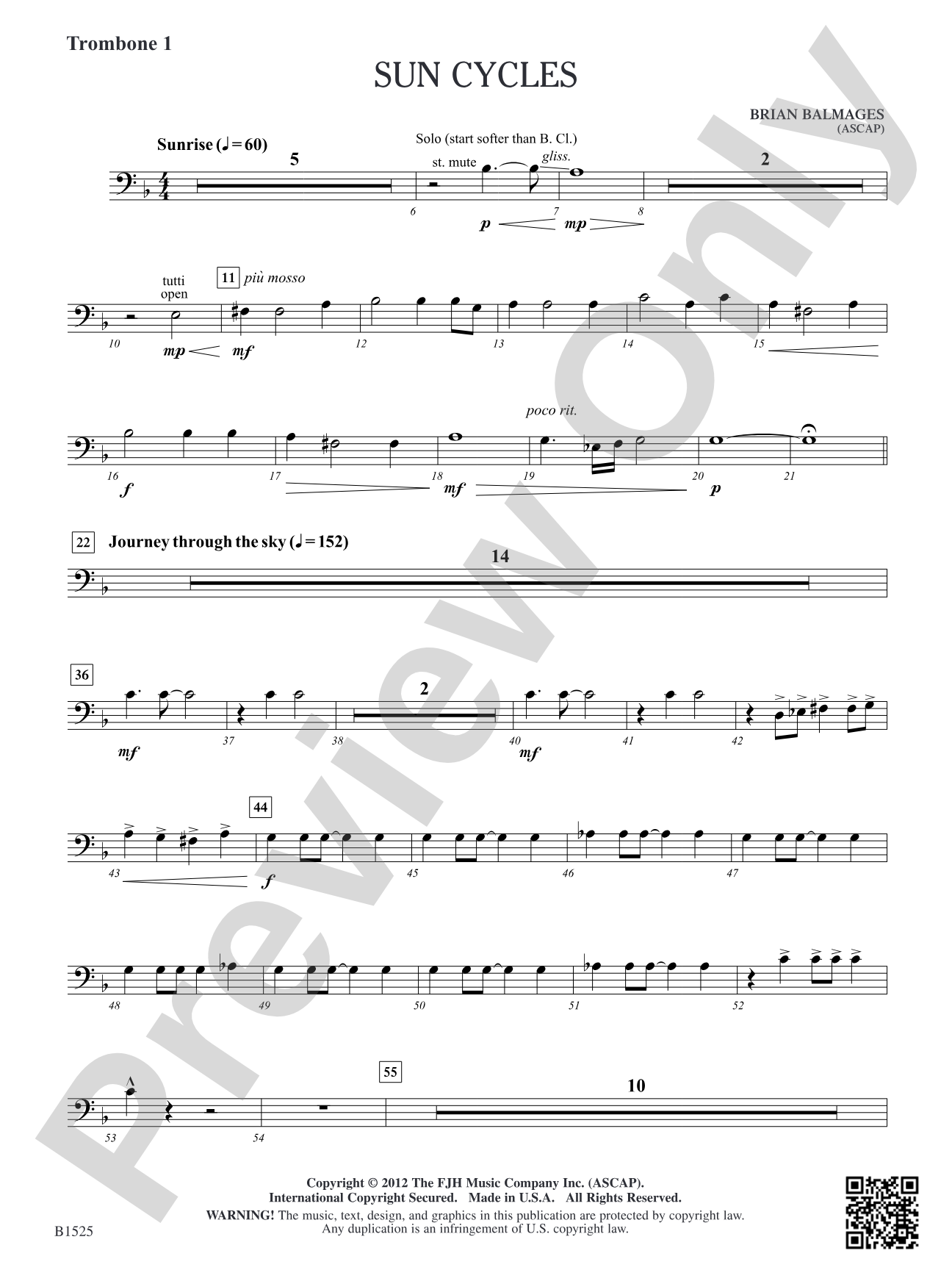 Sun Cycles: Trombone 1