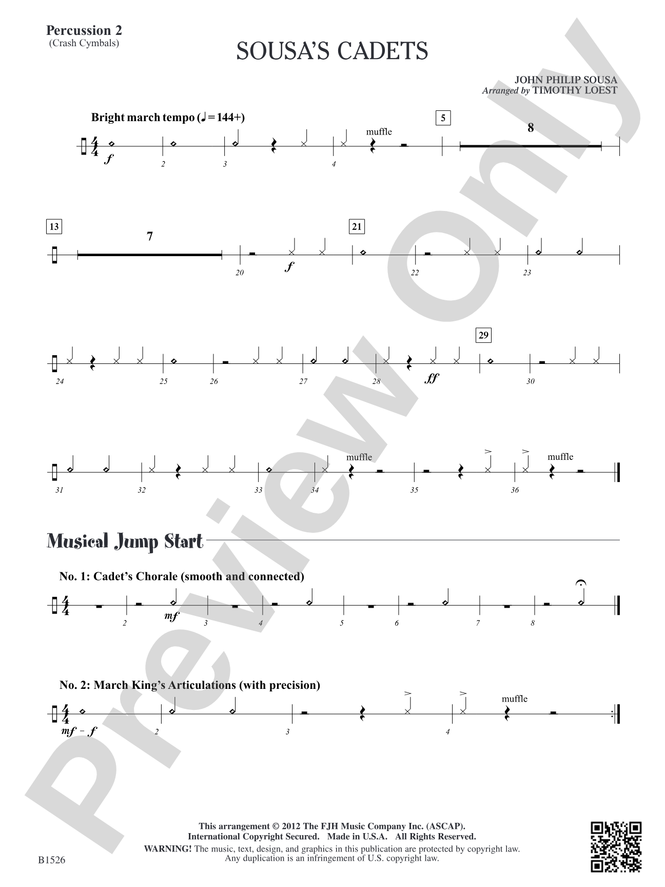 Sousa's Cadets: Percussion 2