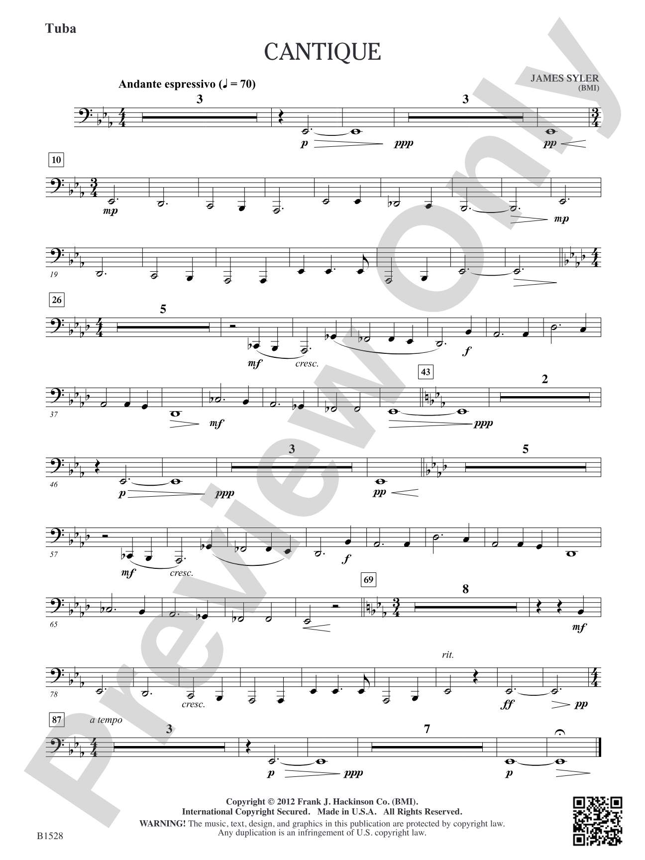 Cantique: Tuba