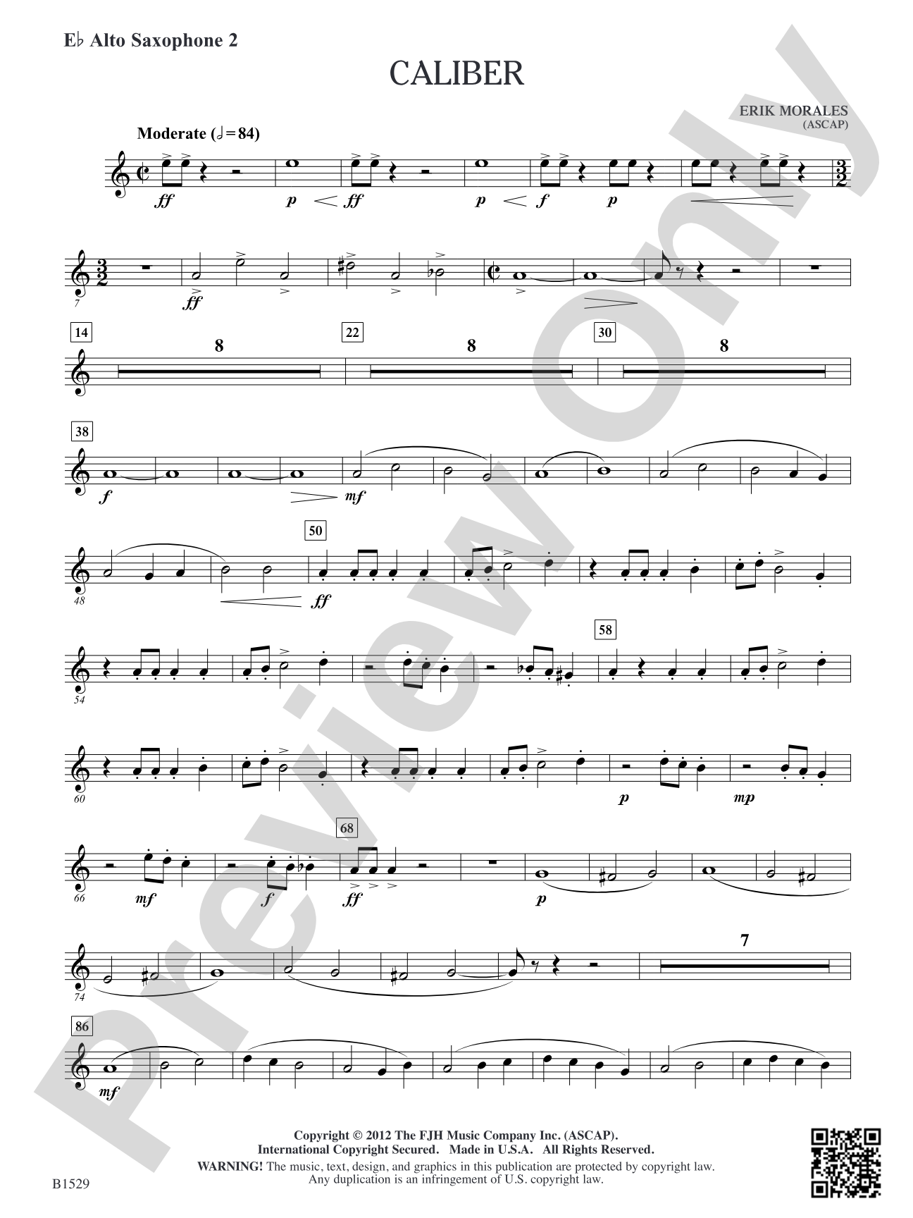 Caliber: E-flat Alto Saxophone 2