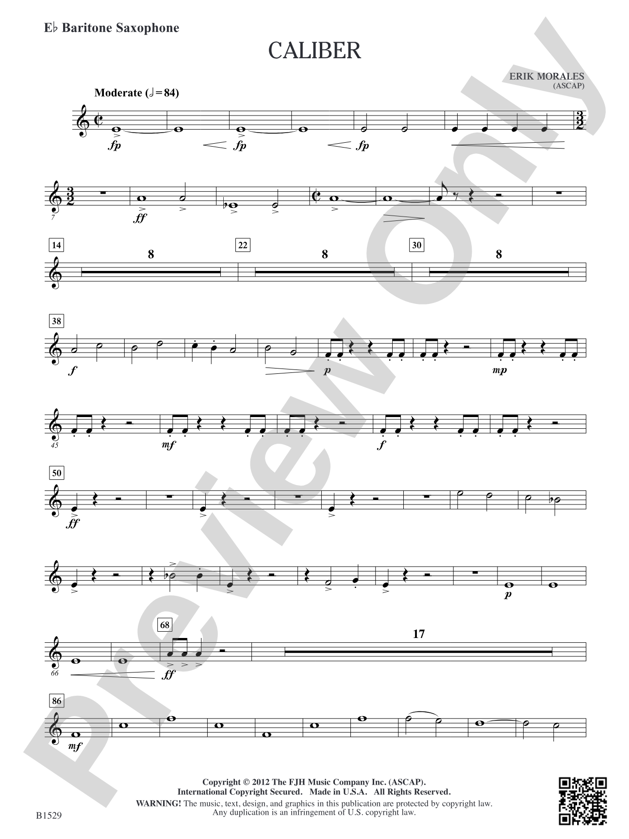 Caliber: E-flat Baritone Saxophone