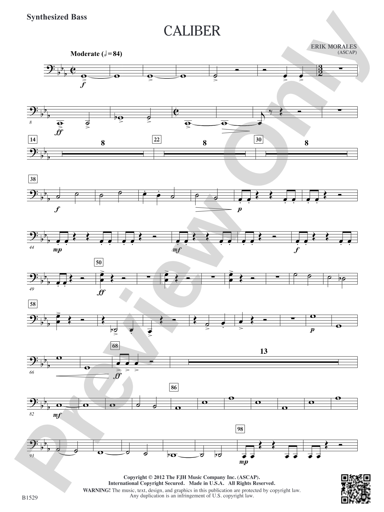 Caliber: Synthesized Bass (opt.)