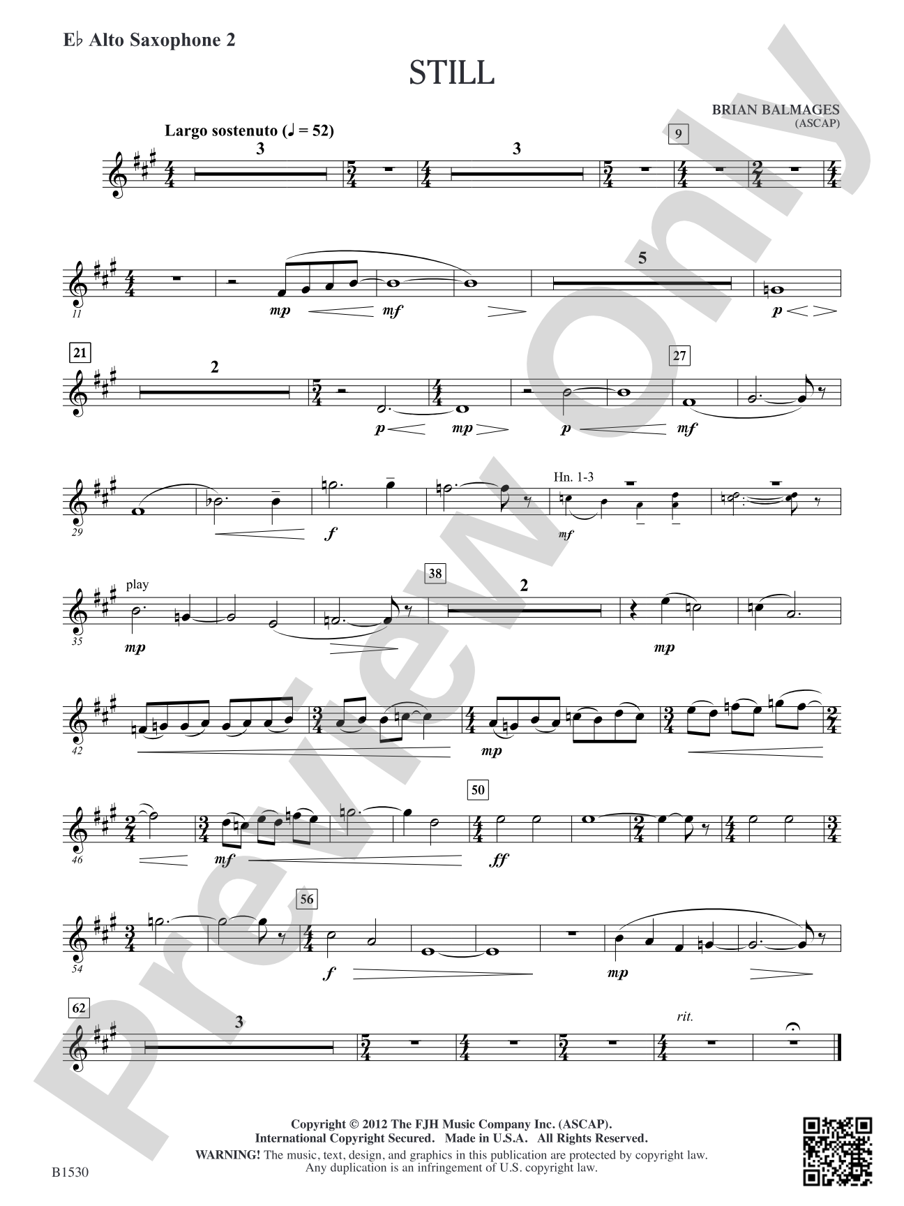 Still: E-flat Alto Saxophone 2