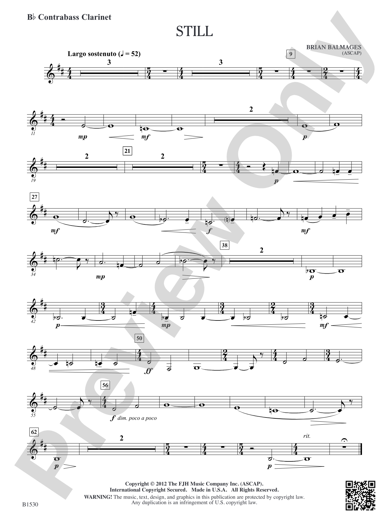 Still: B-flat Contrabass Clarinet