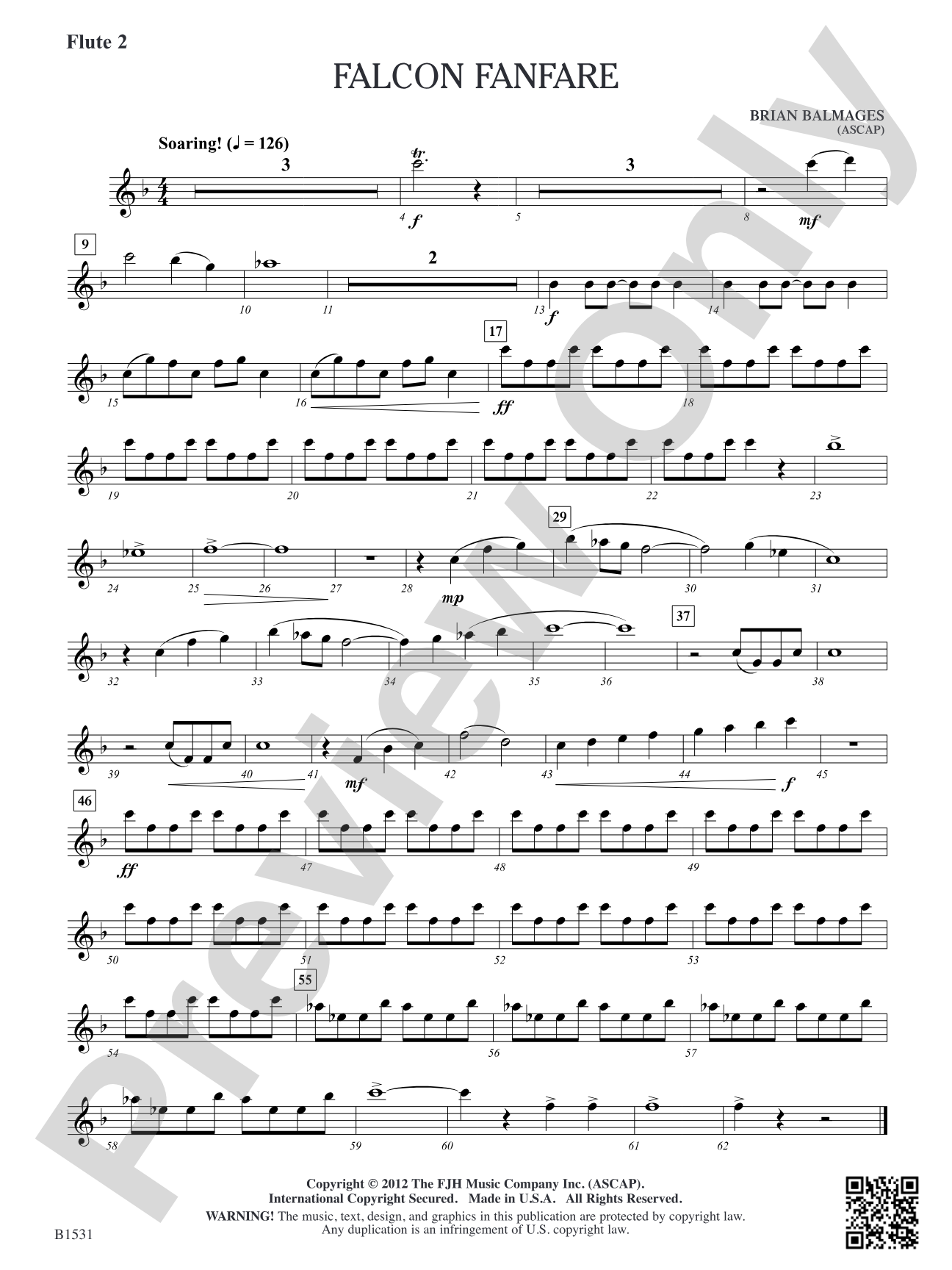 Falcon Fanfare: Flute 2