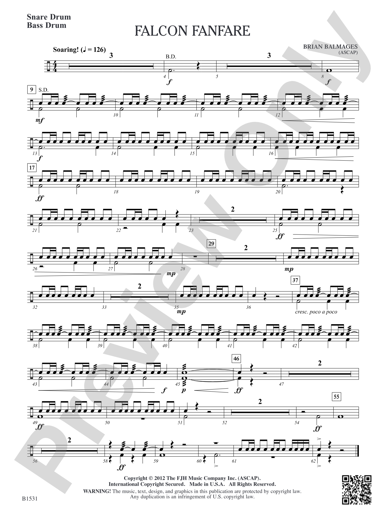 Falcon Fanfare: Snare Drum