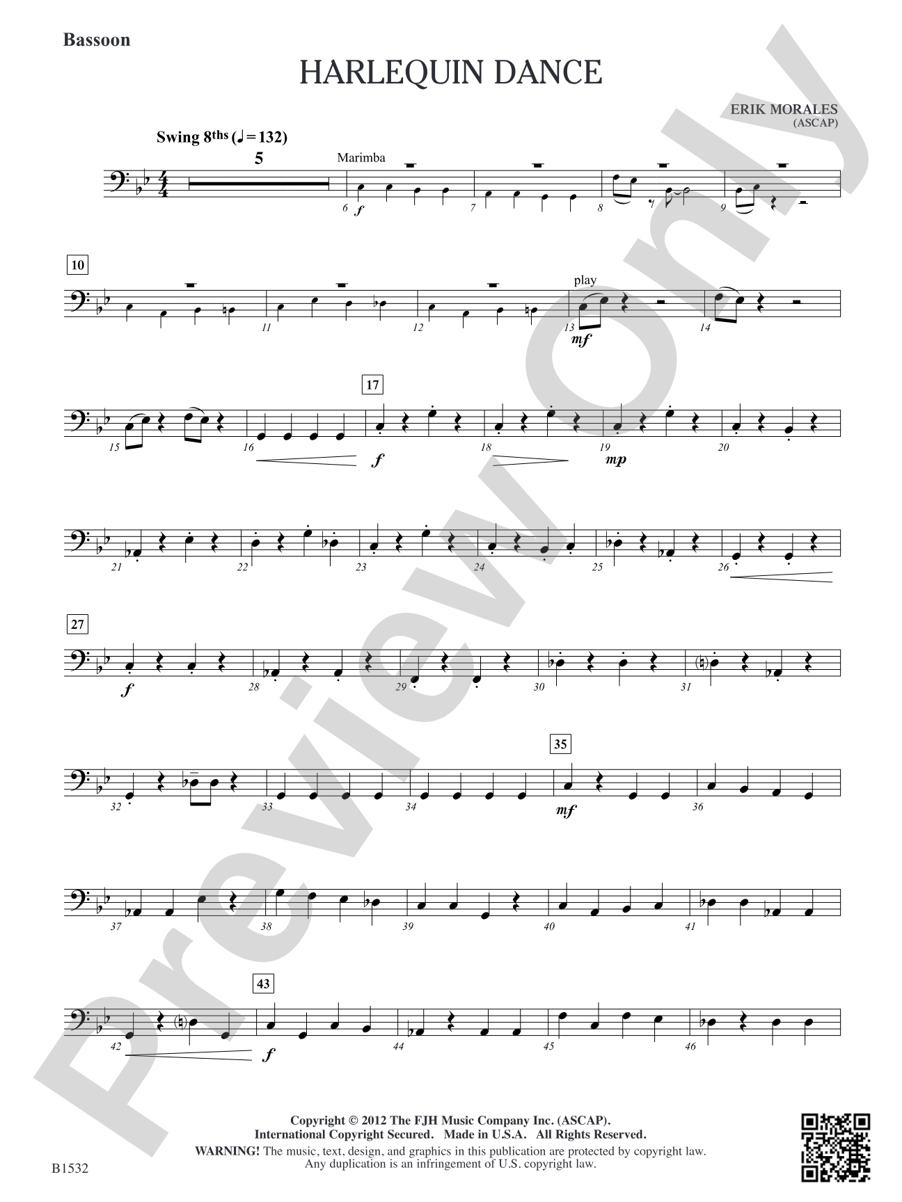 Harlequin Dance: Bassoon