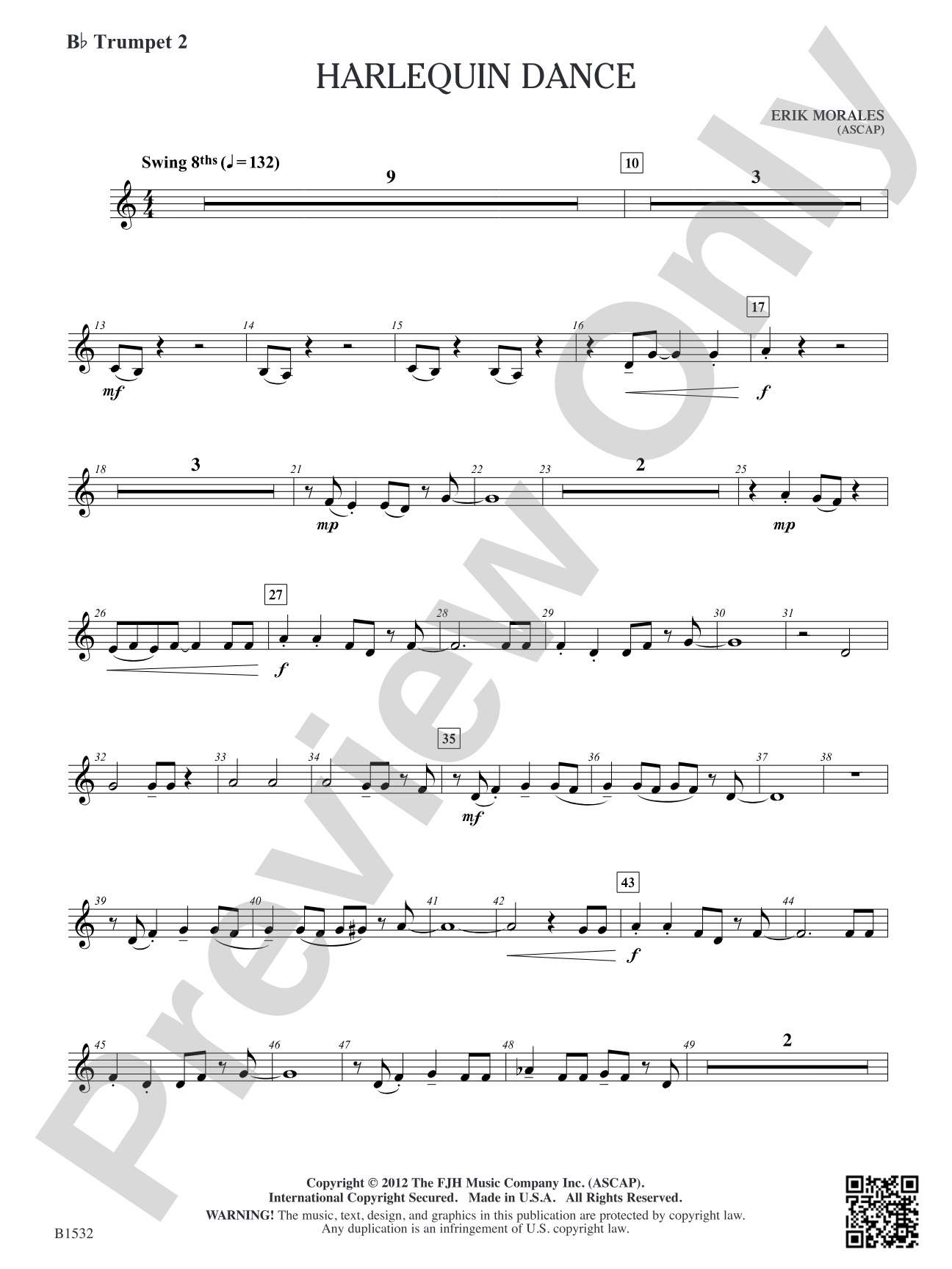 Harlequin Dance: B-flat Trumpet 2