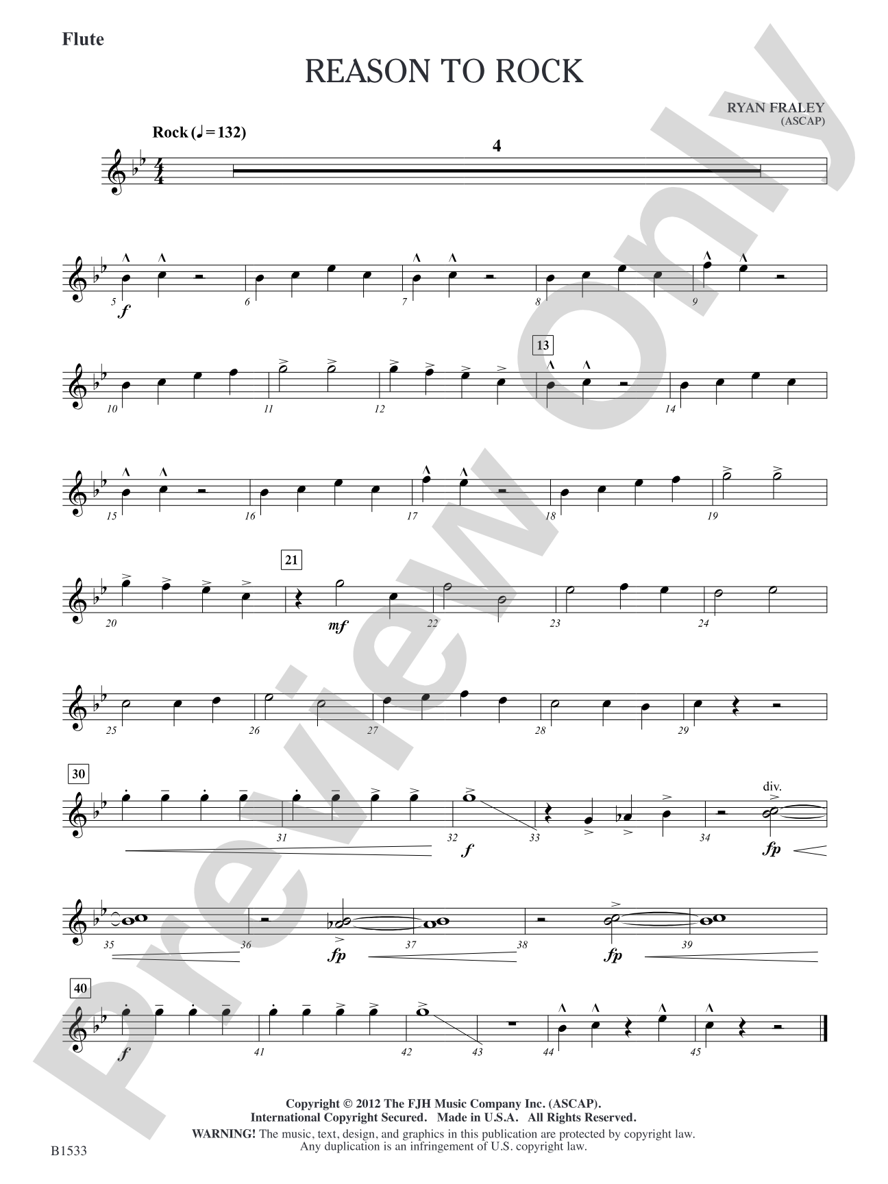 Reason to Rock: Flute