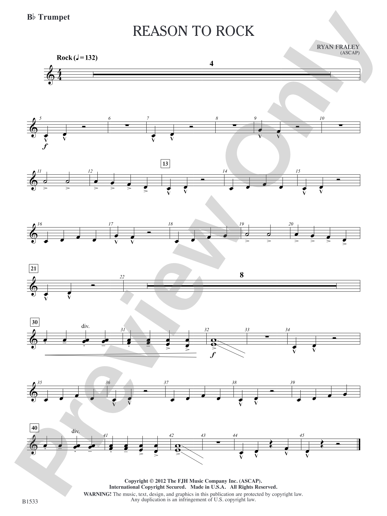 Reason to Rock: B-flat Trumpet