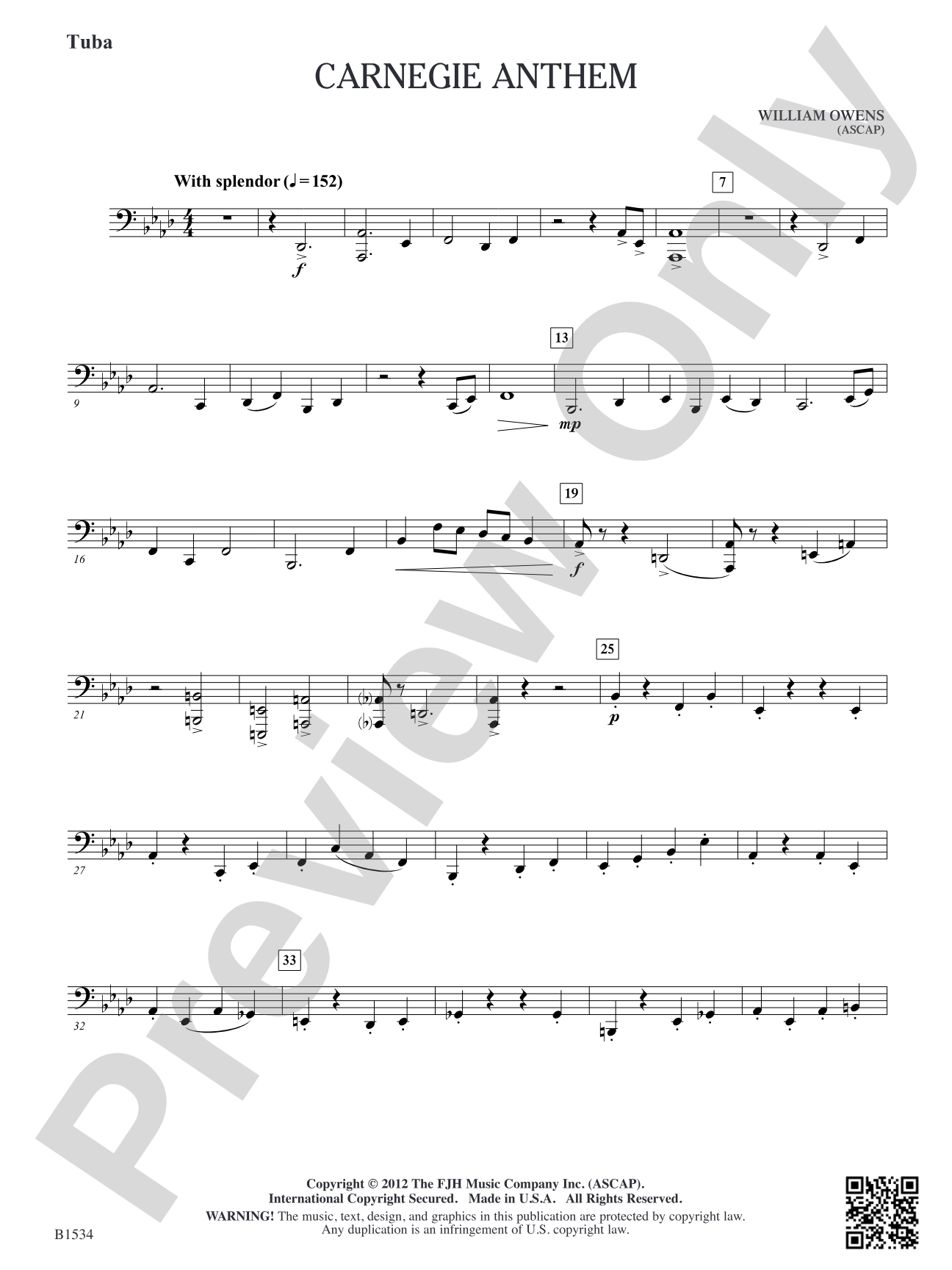 Carnegie Anthem: Tuba