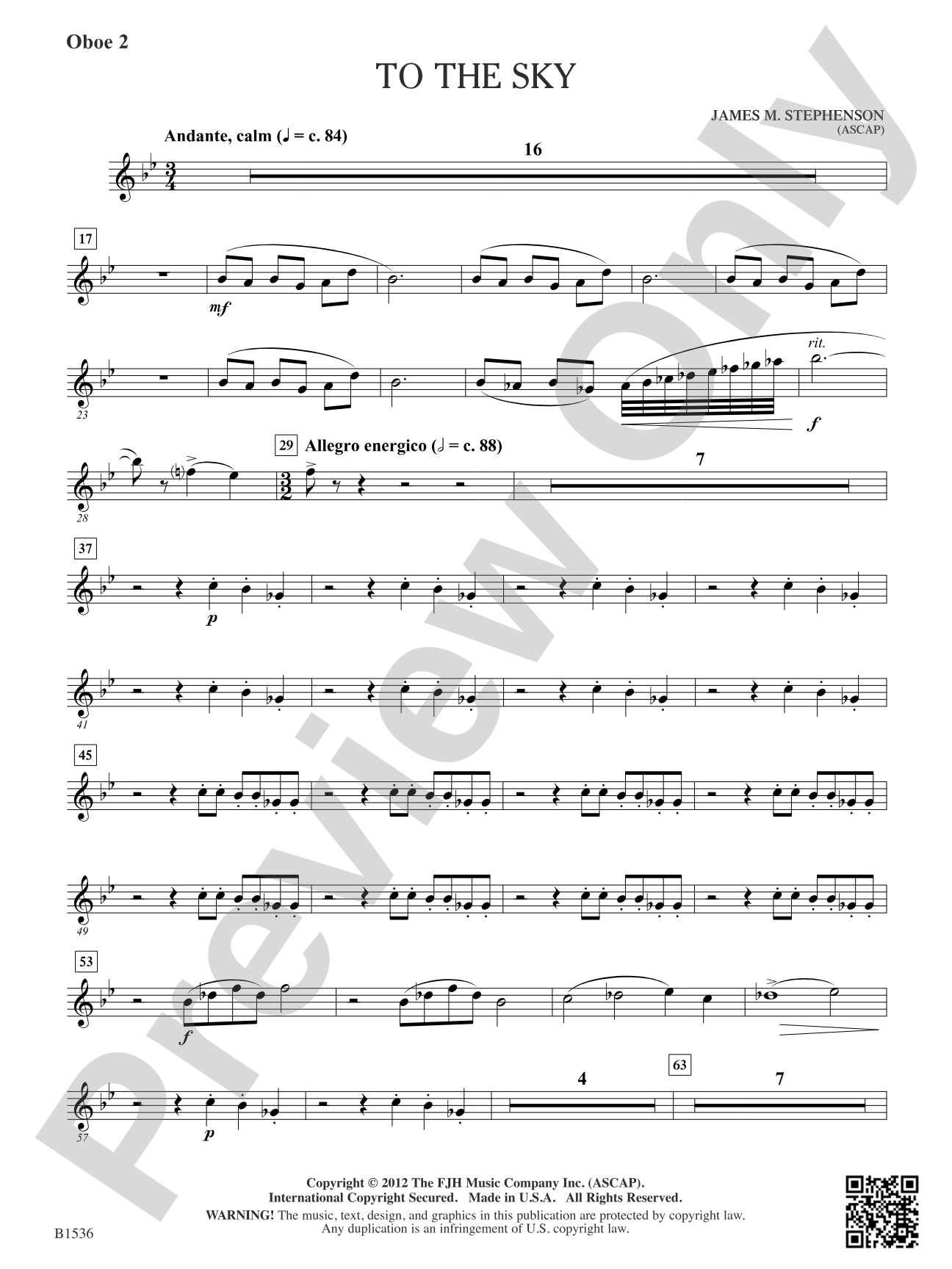 To the Sky: Oboe 2