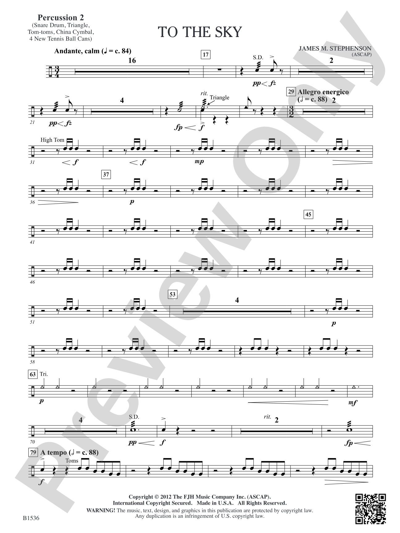 To the Sky: Percussion 2