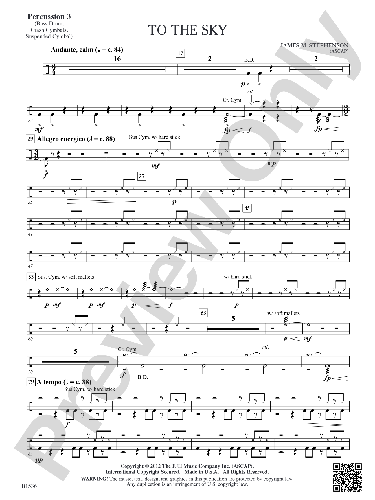 To the Sky: Percussion 3