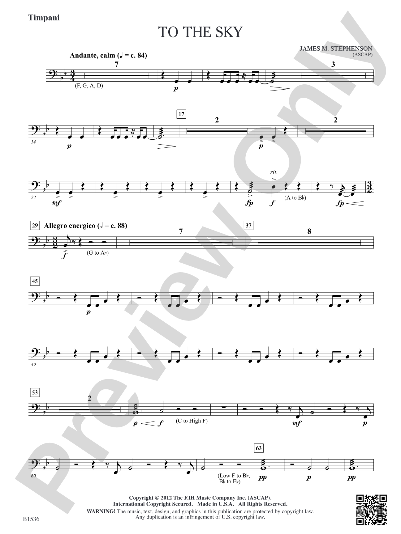 To the Sky: Timpani