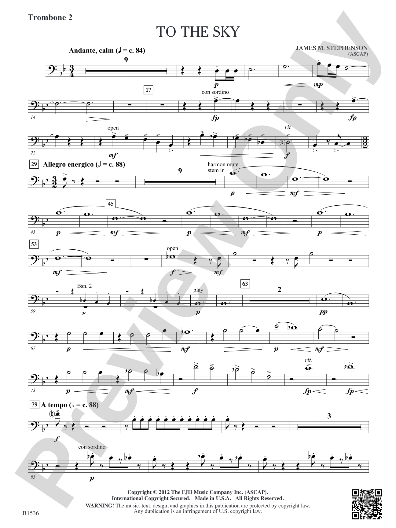 To the Sky: Trombone 2
